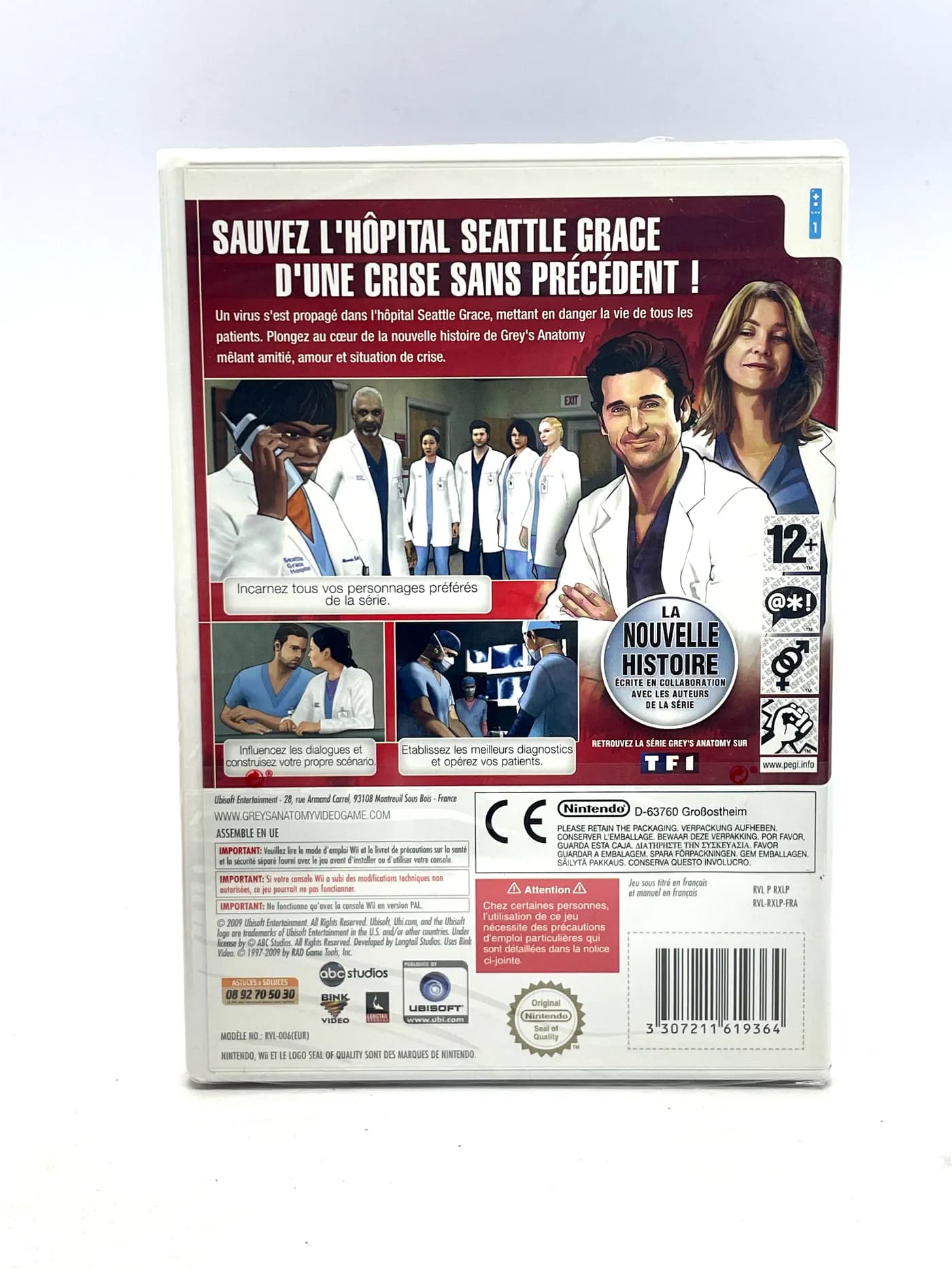 Grey's Anatomy Nintendo Wii (New & Sealed)