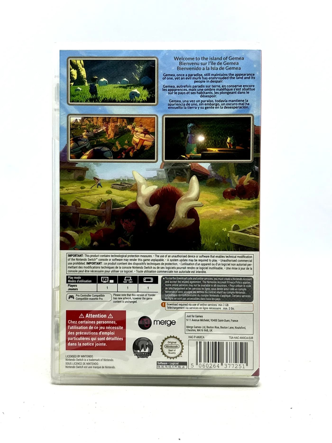 Yonder the Cloud Catcher Chronicles Nintendo Switch (Code in foil)