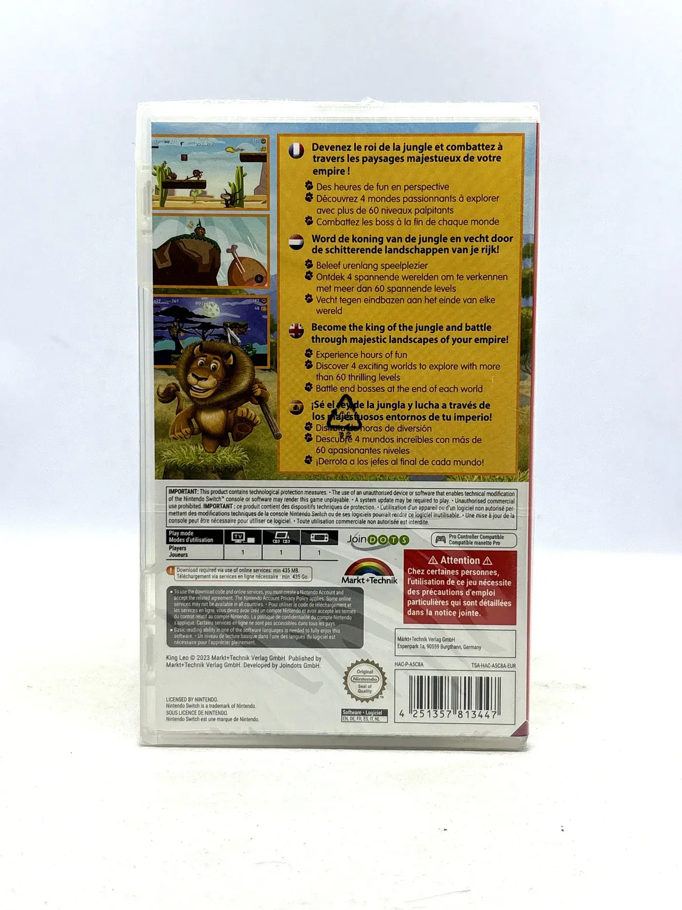 King Leo Nintendo Switch (Code in foil)