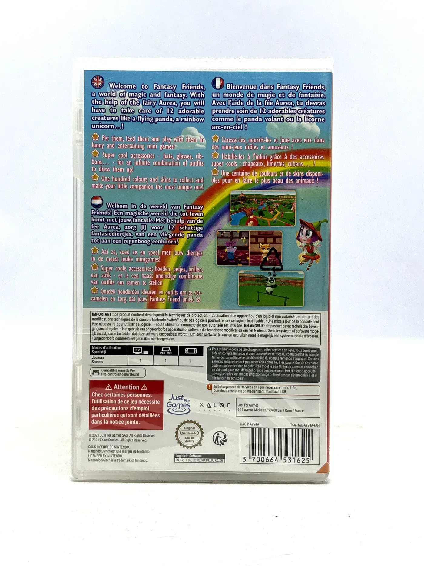 Fantasy Friends Nintendo Switch (Code in Foil)