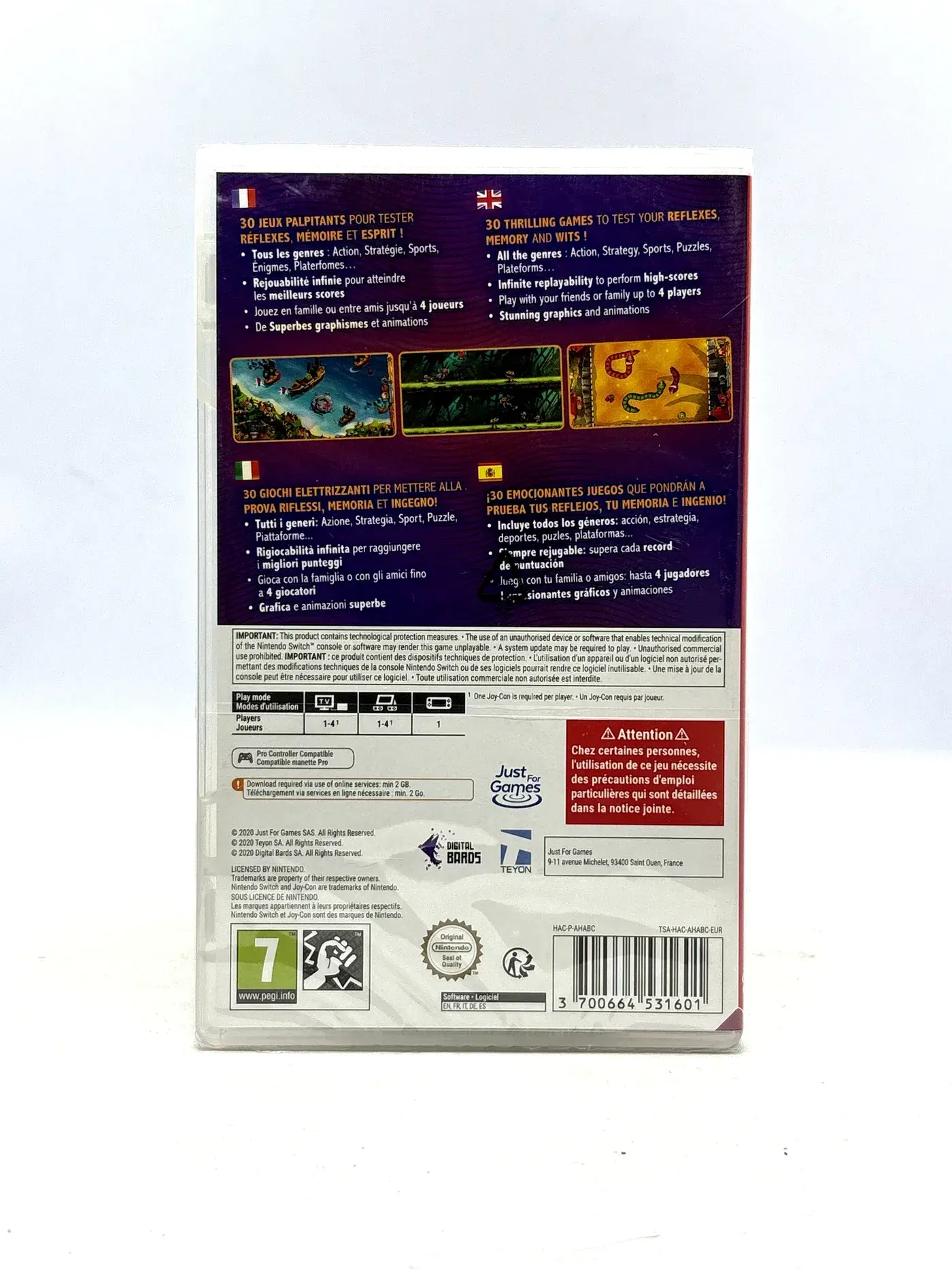 30 in 1 Game Collection Vol. 1 Nintendo Switch (Code in foil)