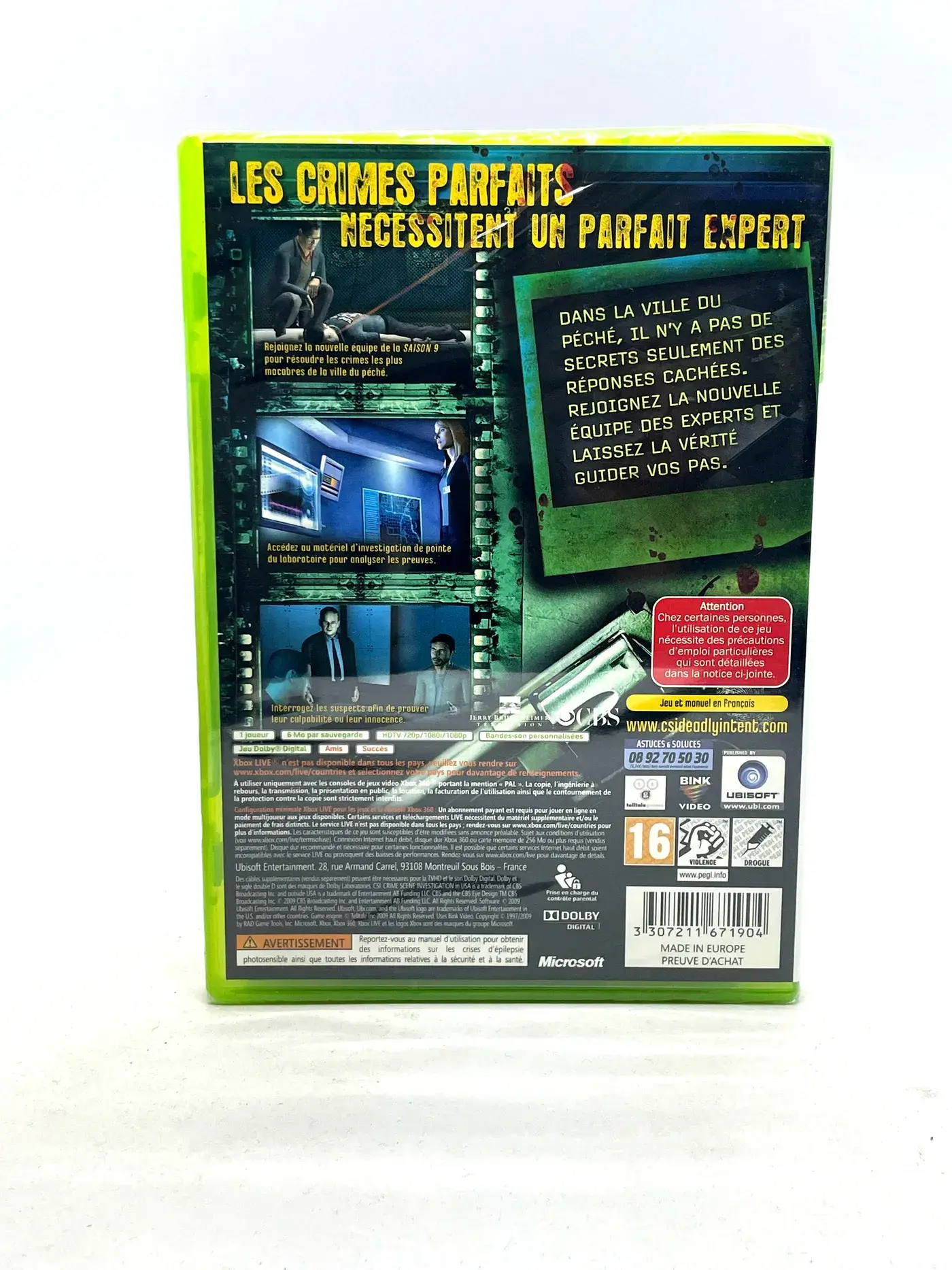 CSI: Crime Scene Investigation: Deadly Intent Xbox 360 (New & Sealed)