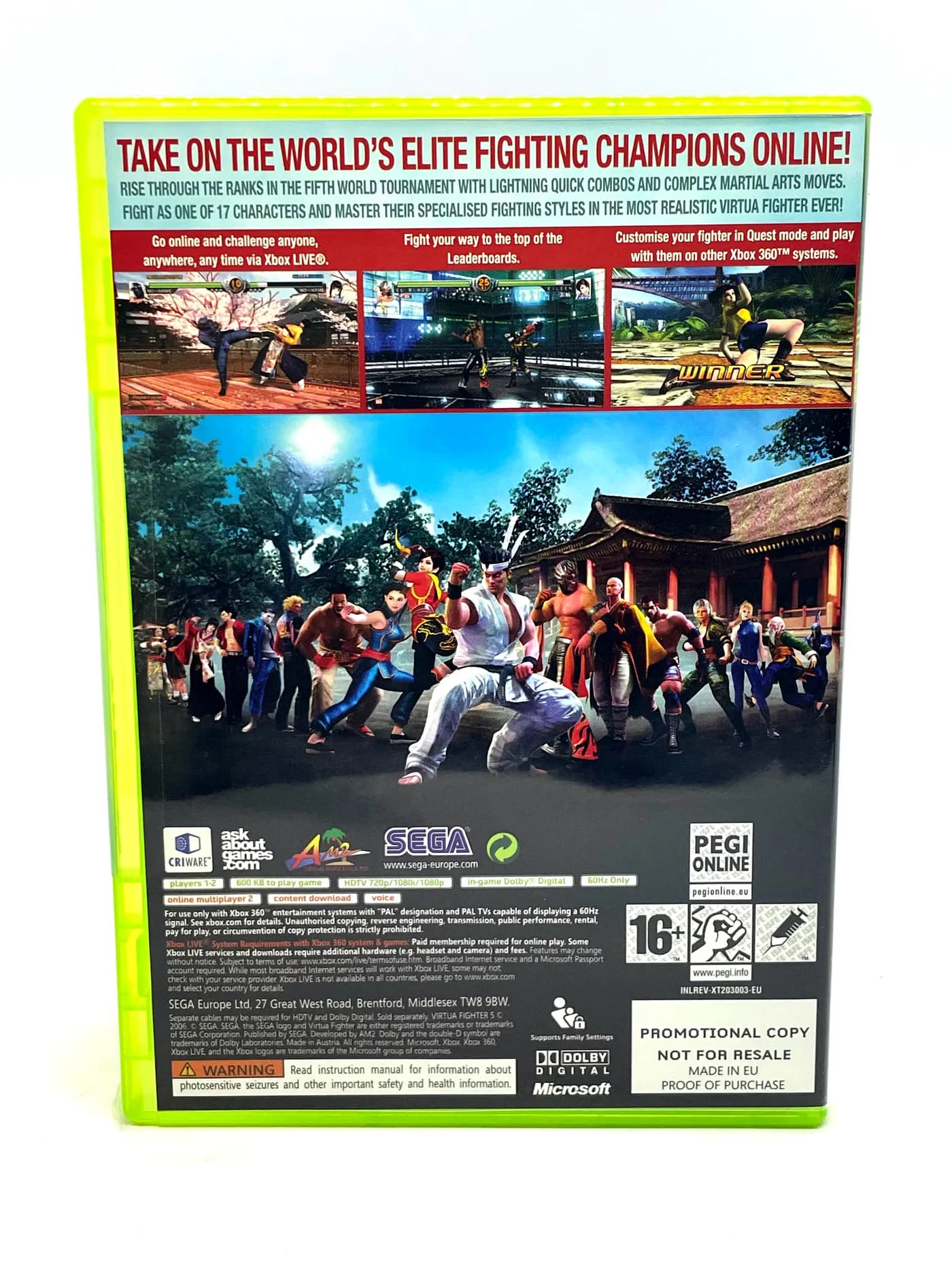 Virtua Fighter 5 PROMO Xbox 360