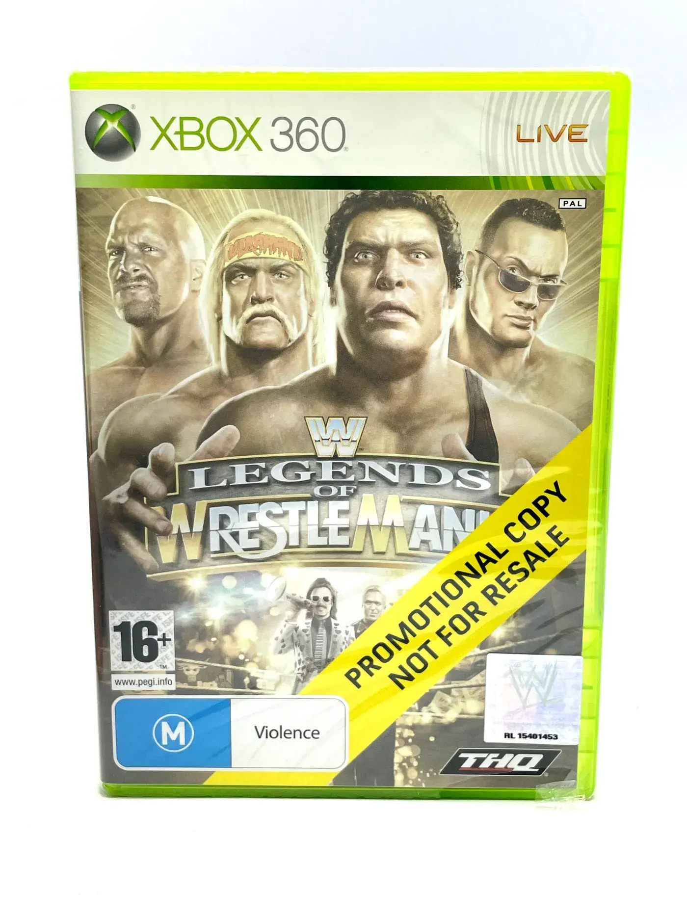 WWE Legends of Wrestlemania PROMO Xbox 360 (New & Sealed)