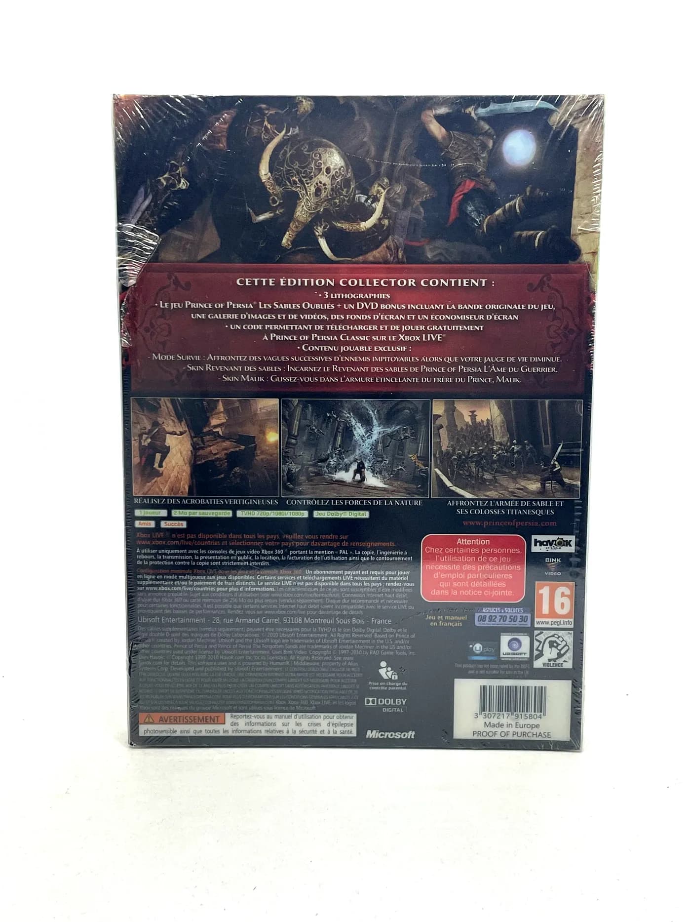 Prince of Persia The Forgotten Sands Steelbook Xbox 360 (New & Sealed)