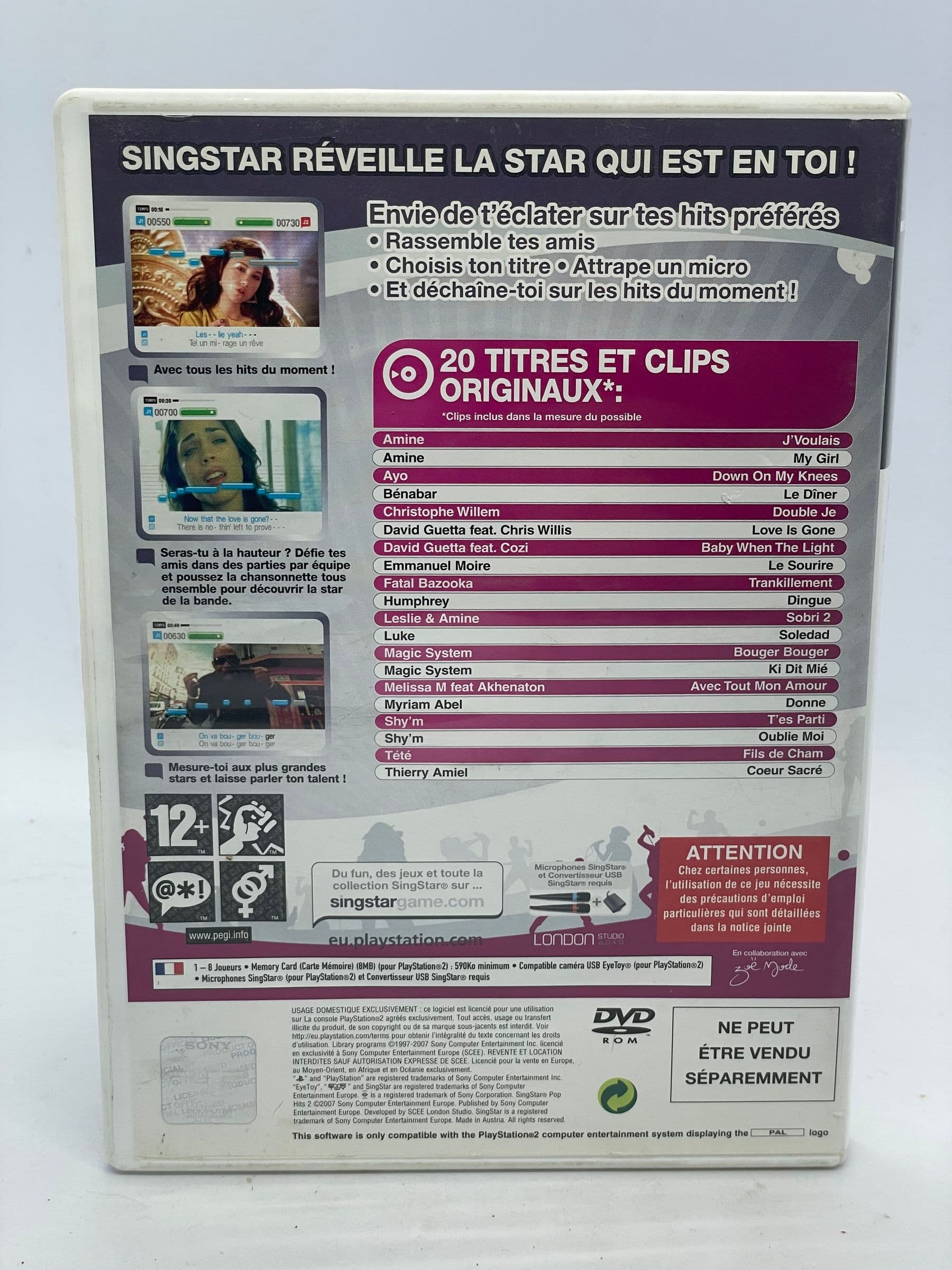 SingStar Pop Hits 2 PS2 (FR)