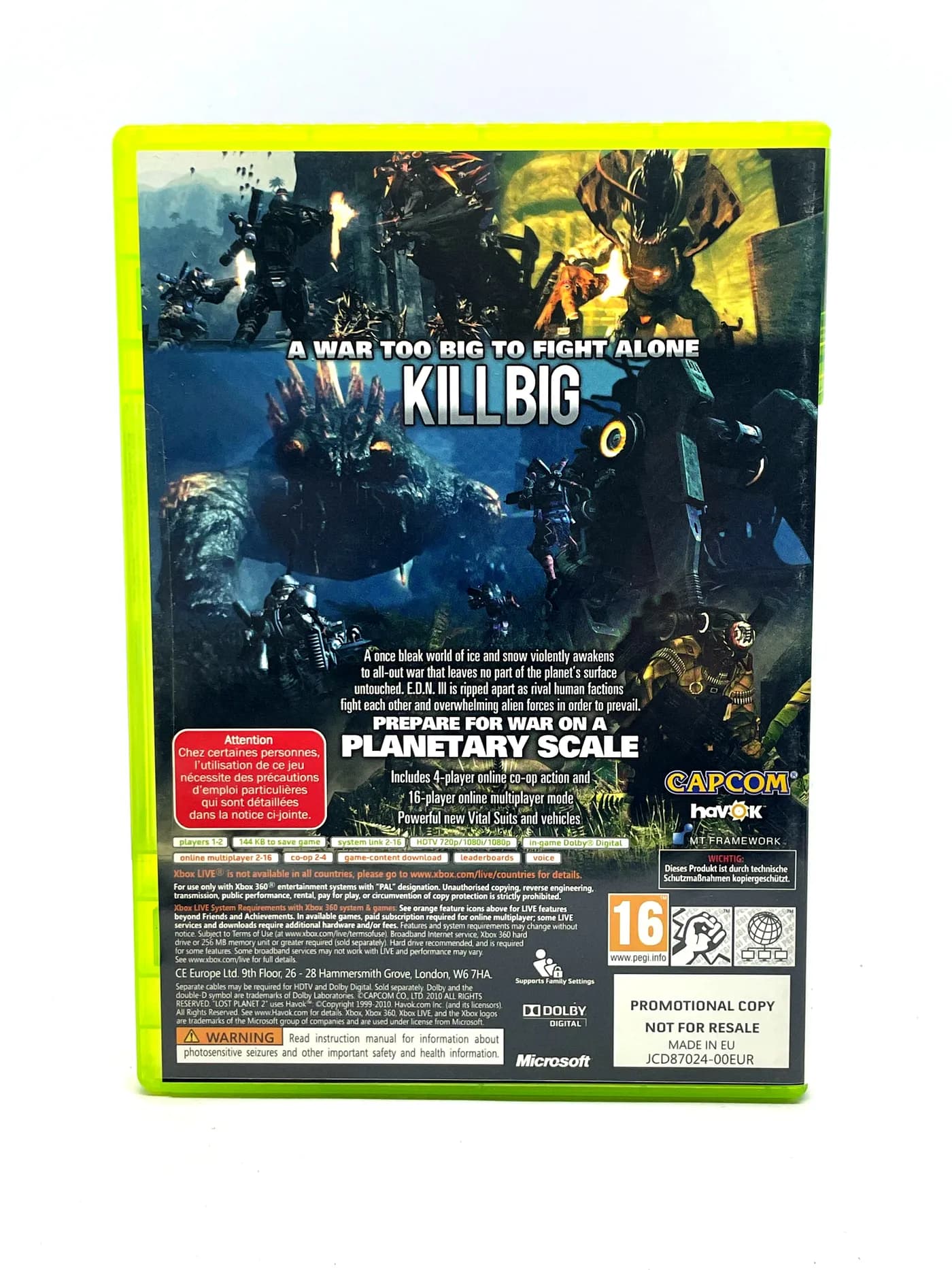 Lost Planet 2 PROMO Xbox 360 (New & Sealed)