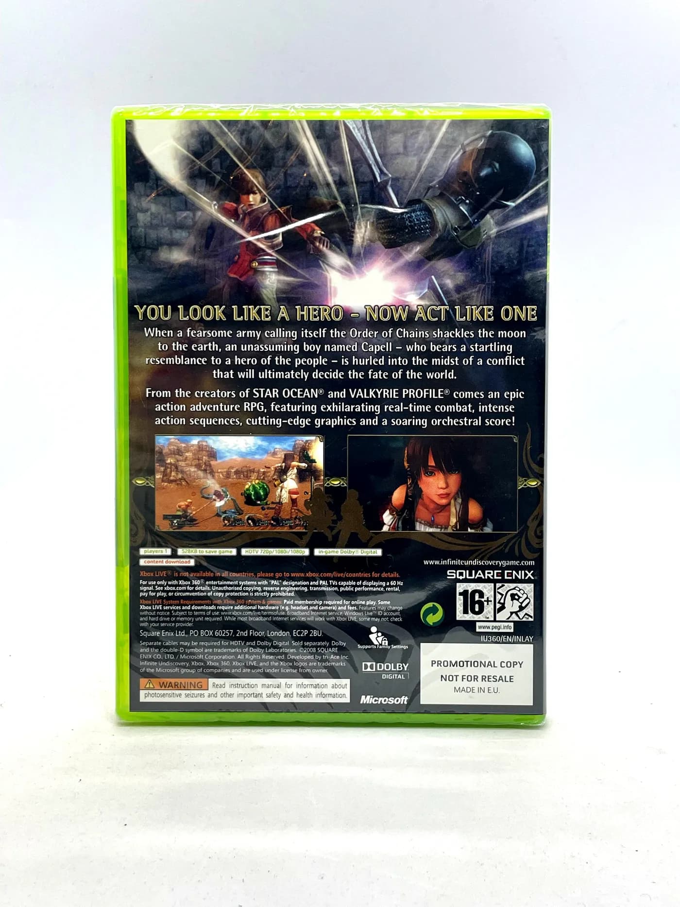 Infinite Undiscovery PROMO Xbox 360 (New & Sealed)