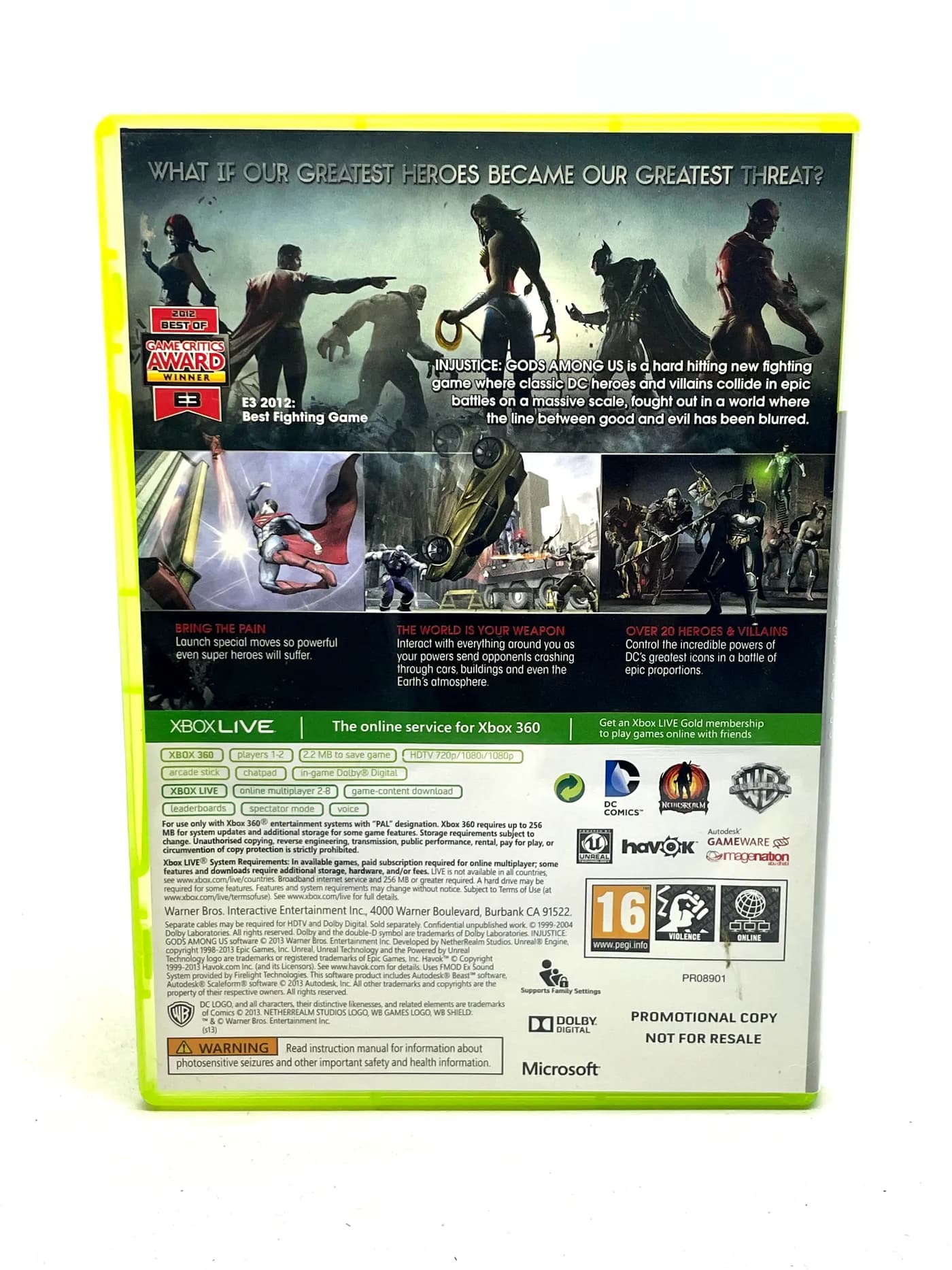 Injustice PROMO Xbox 360