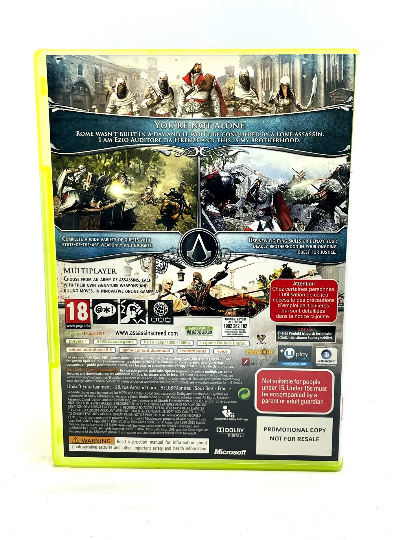 Assassin's Creed Brotherhood PROMO Xbox 360