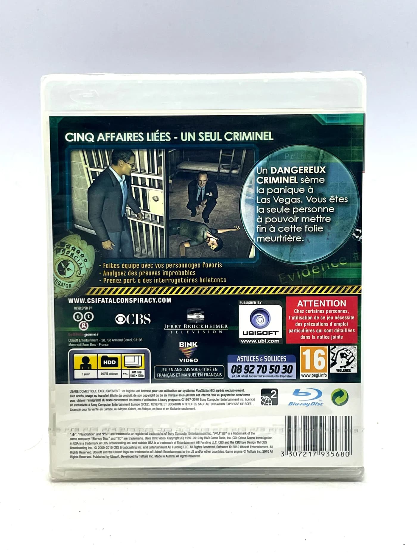 CSI: Fatal Conspiracy PS3 (New & Sealed)