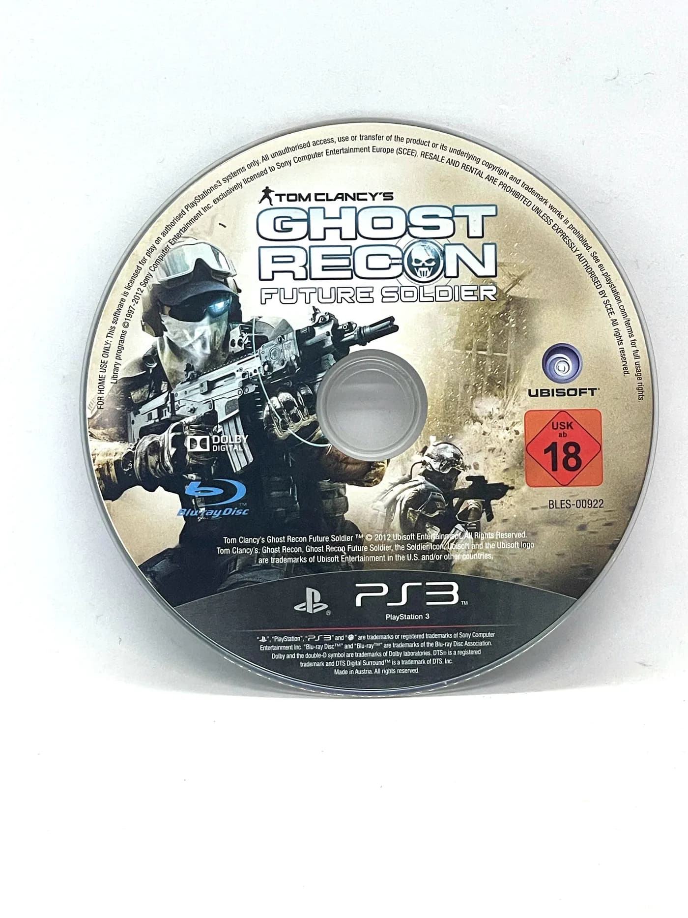Ghost Recon Future Soldier PS3 (game only)