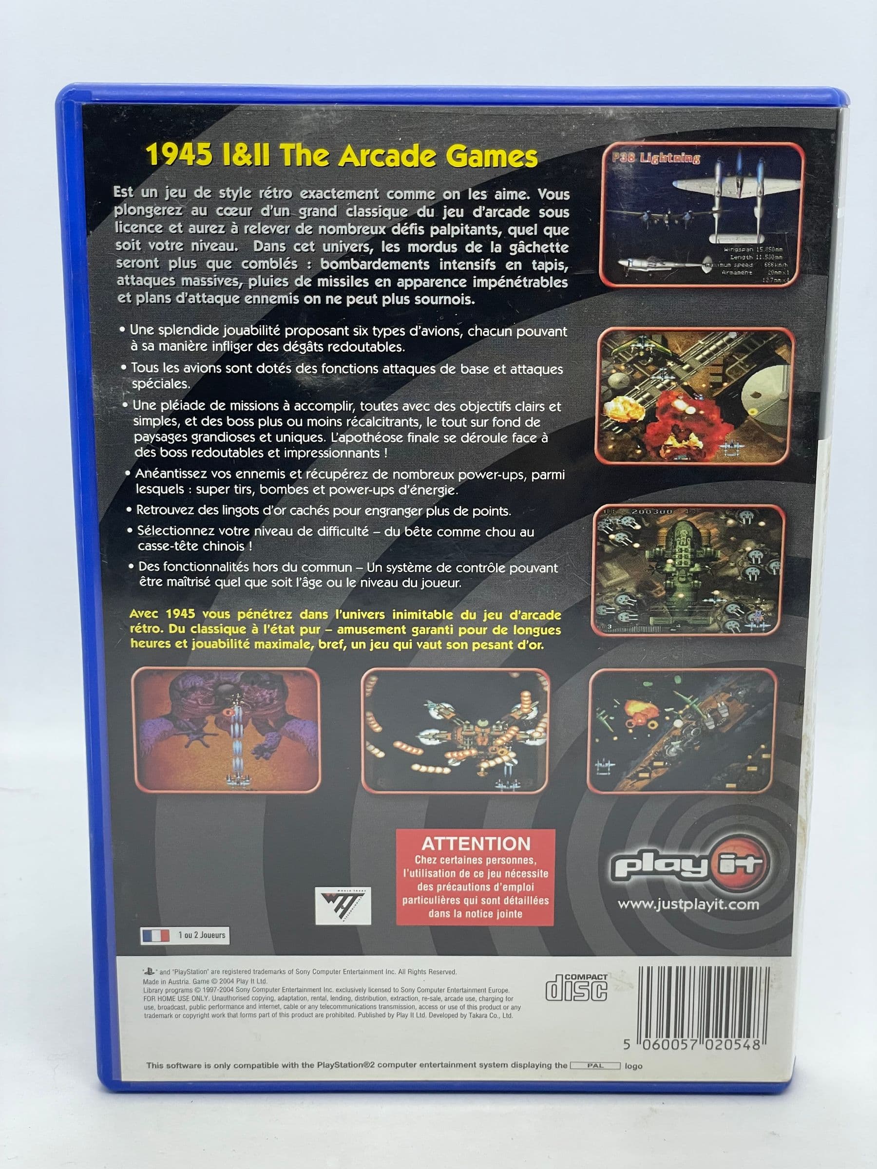 1945 I & II the Arcade Games PS2