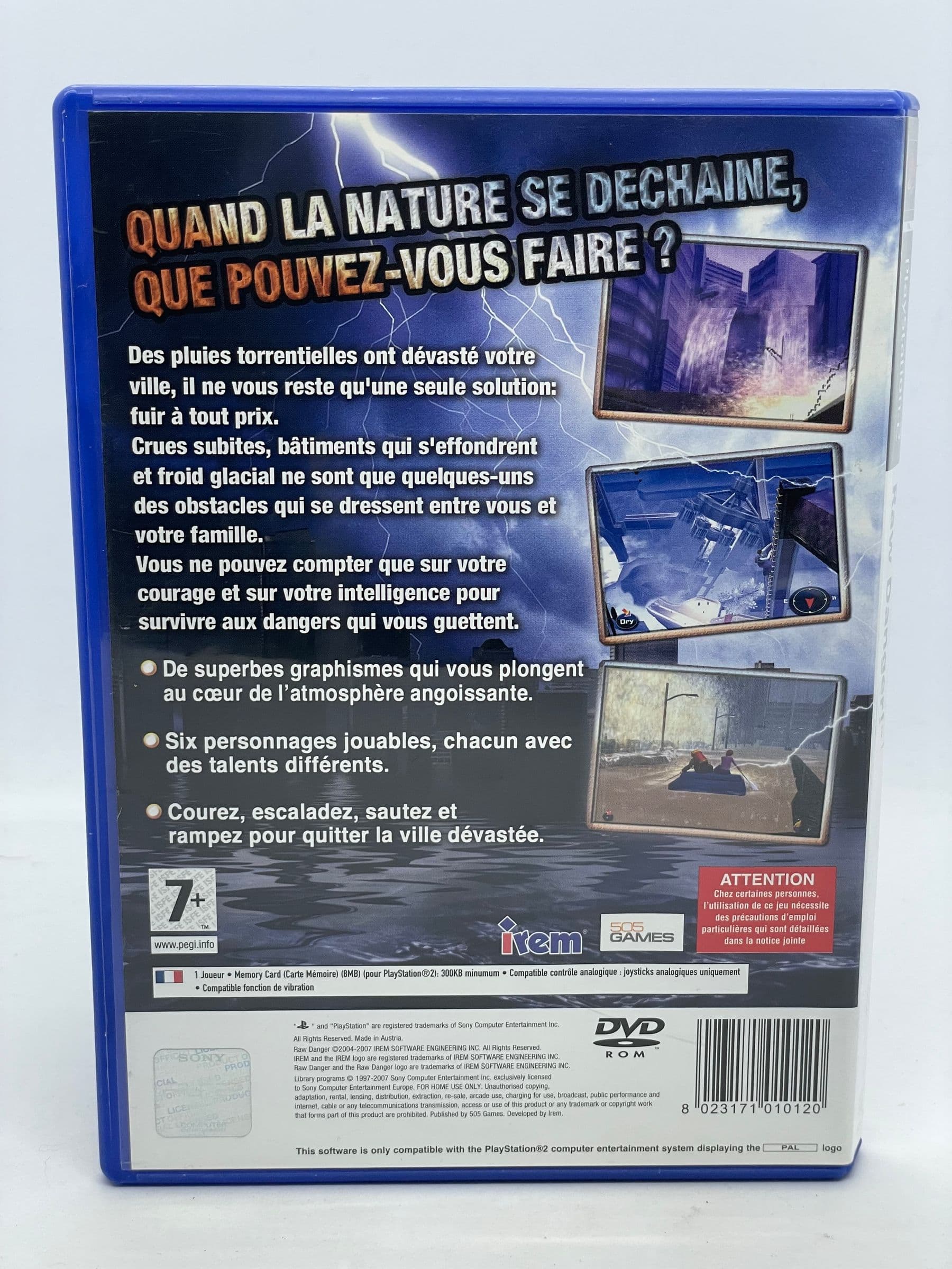 Raw Danger PS2 (super rare)