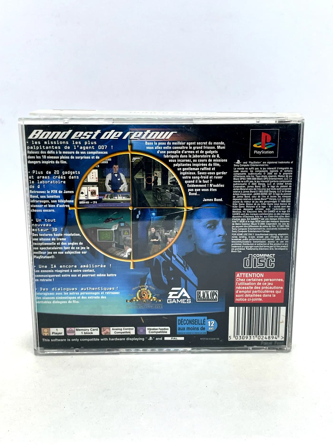 007 The World is Not Enough PS1 PSX (FR)