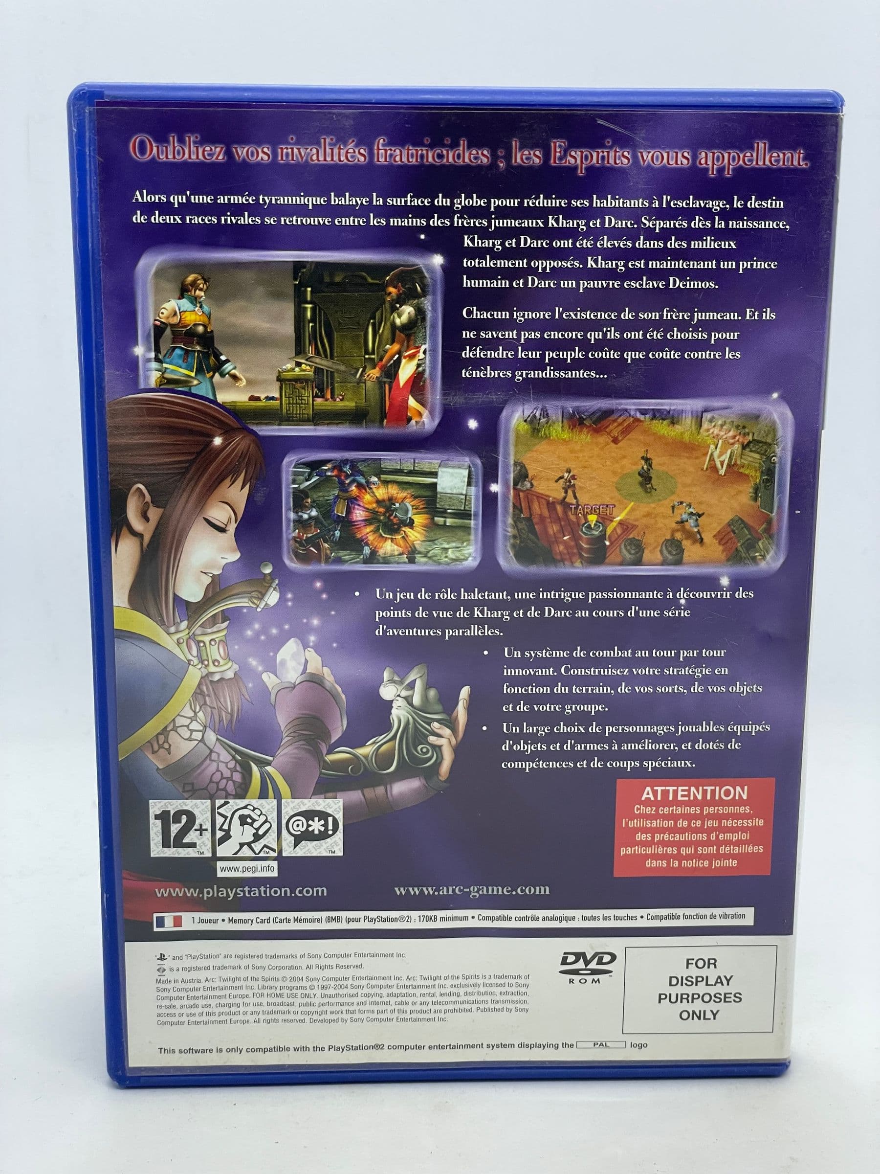 Arc: Twilight of the Spirits PS2 (promo - rare)