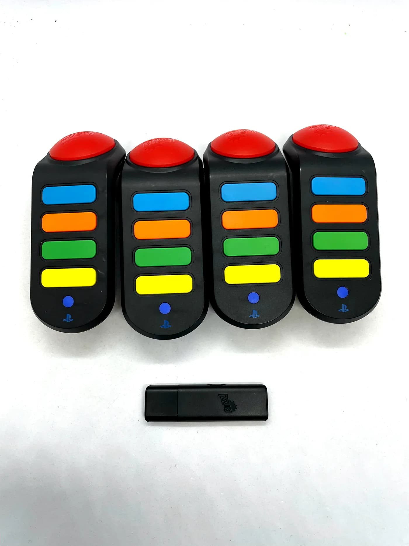 Buzzery Bezprzewodowe do gier Buzz PS3 4 sztuki