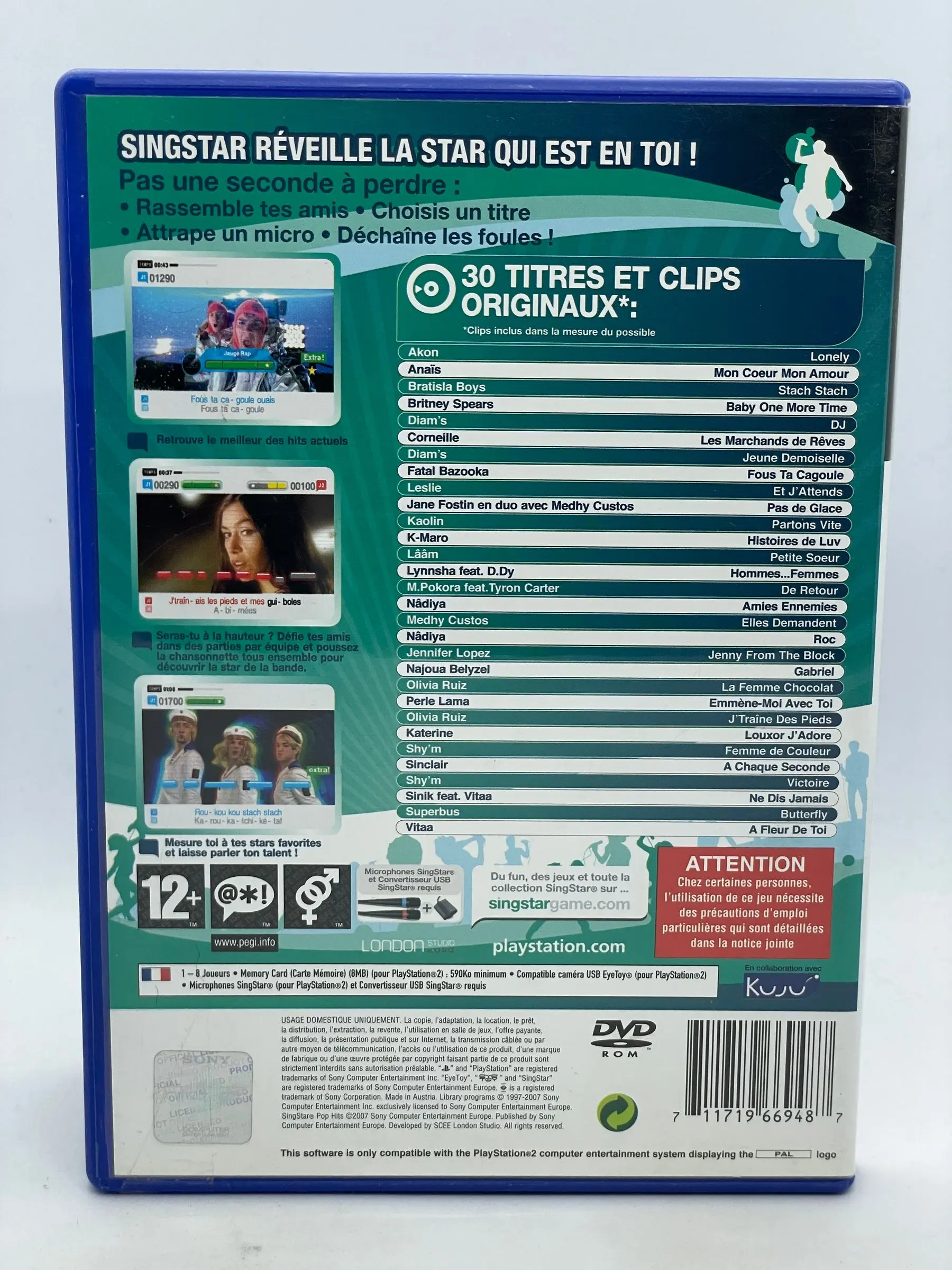 SingStar Pop Hits PS2 (FR)