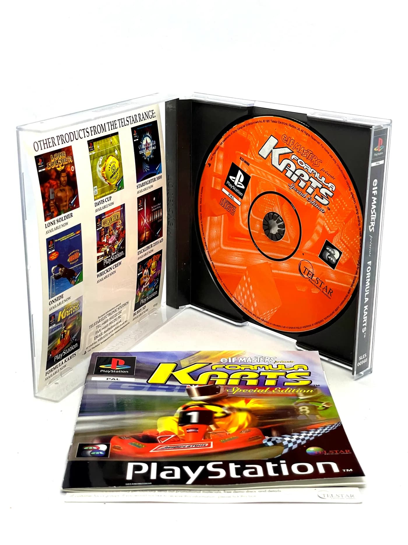Elf Masters Presents Formula Karts PS1 PSX