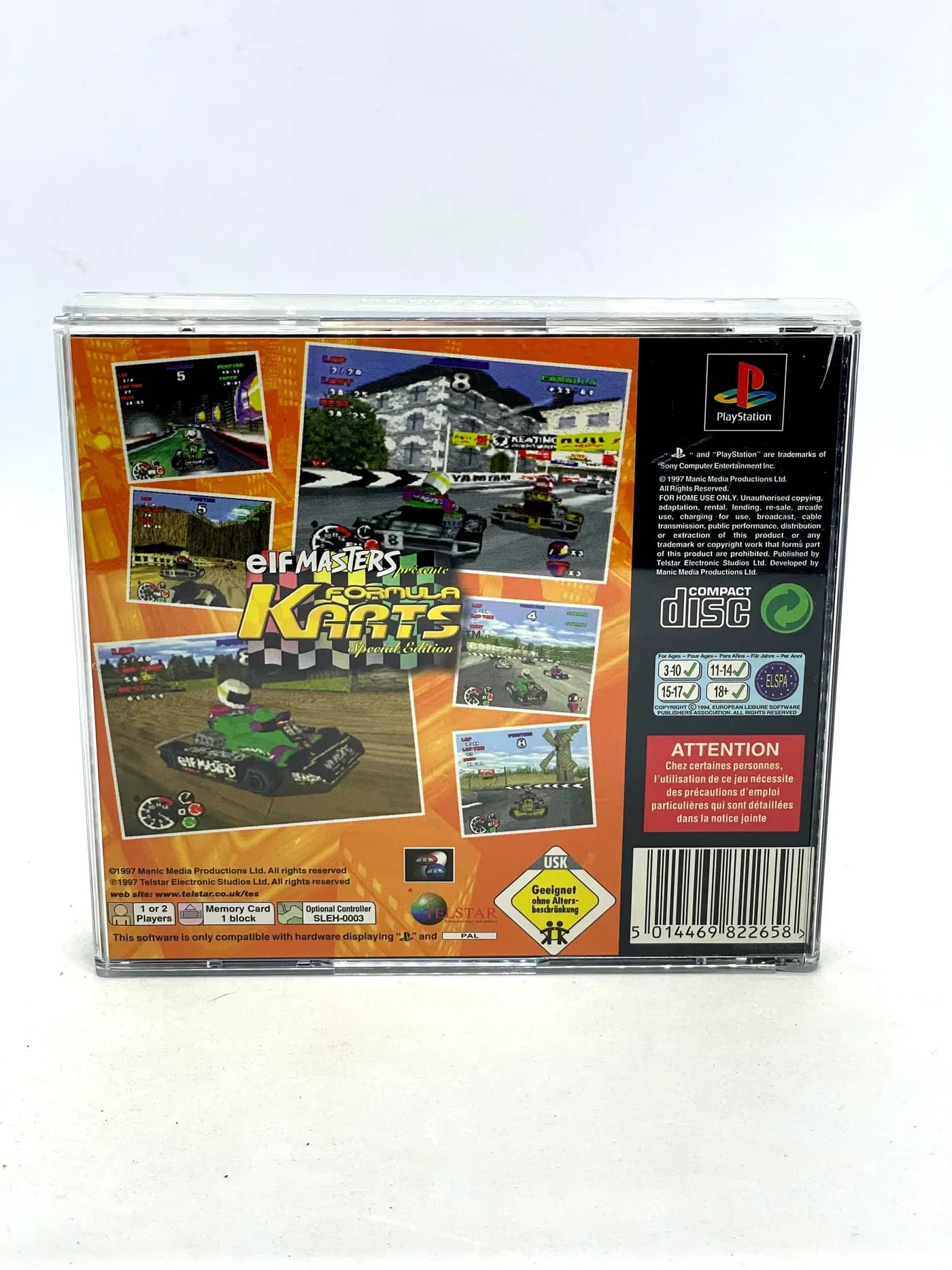 Elf Masters Presents Formula Karts PS1 PSX