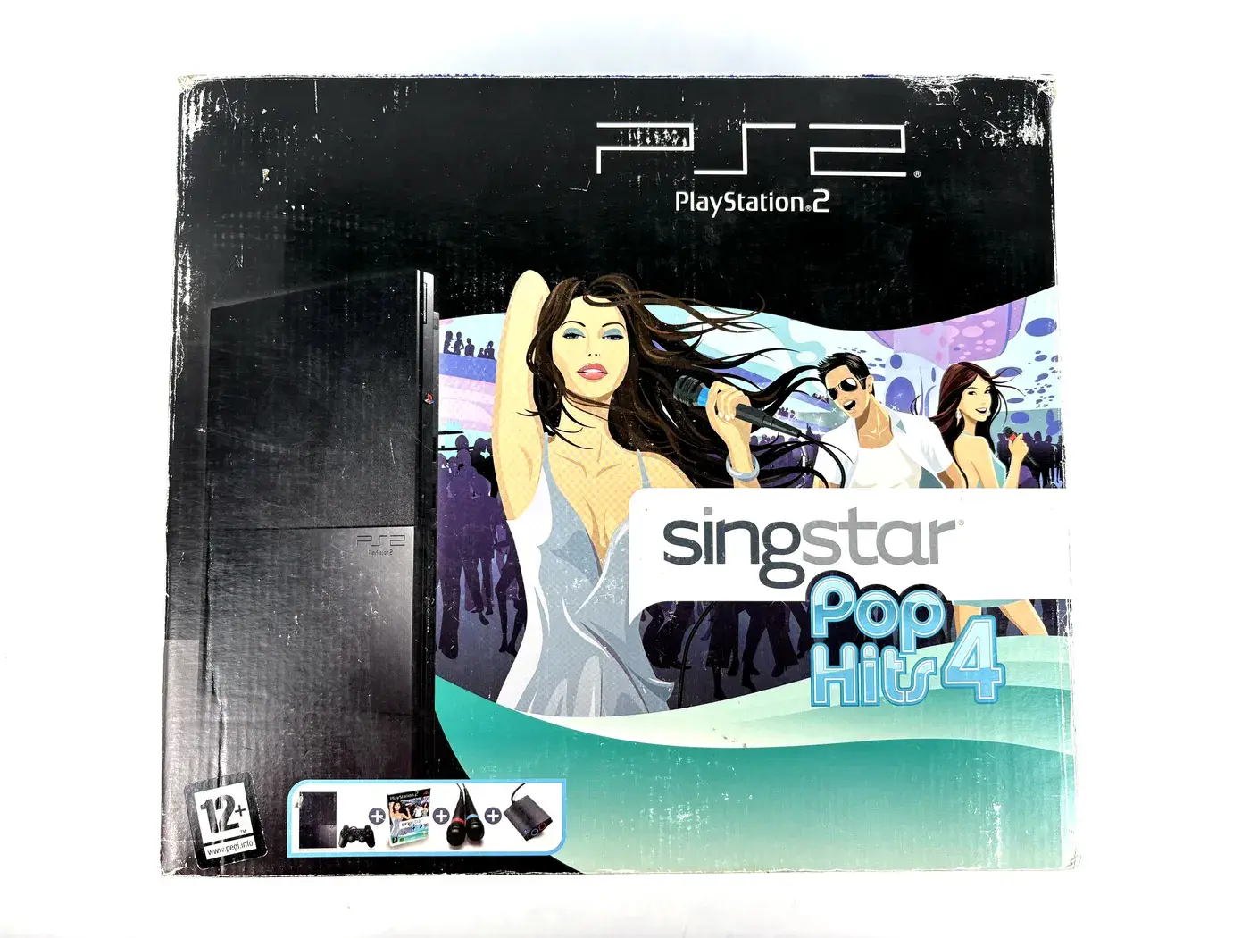 PlayStation 2 PS2 Slim Console Singstar Pop Hits 4 Pack SCPH-90004 Set