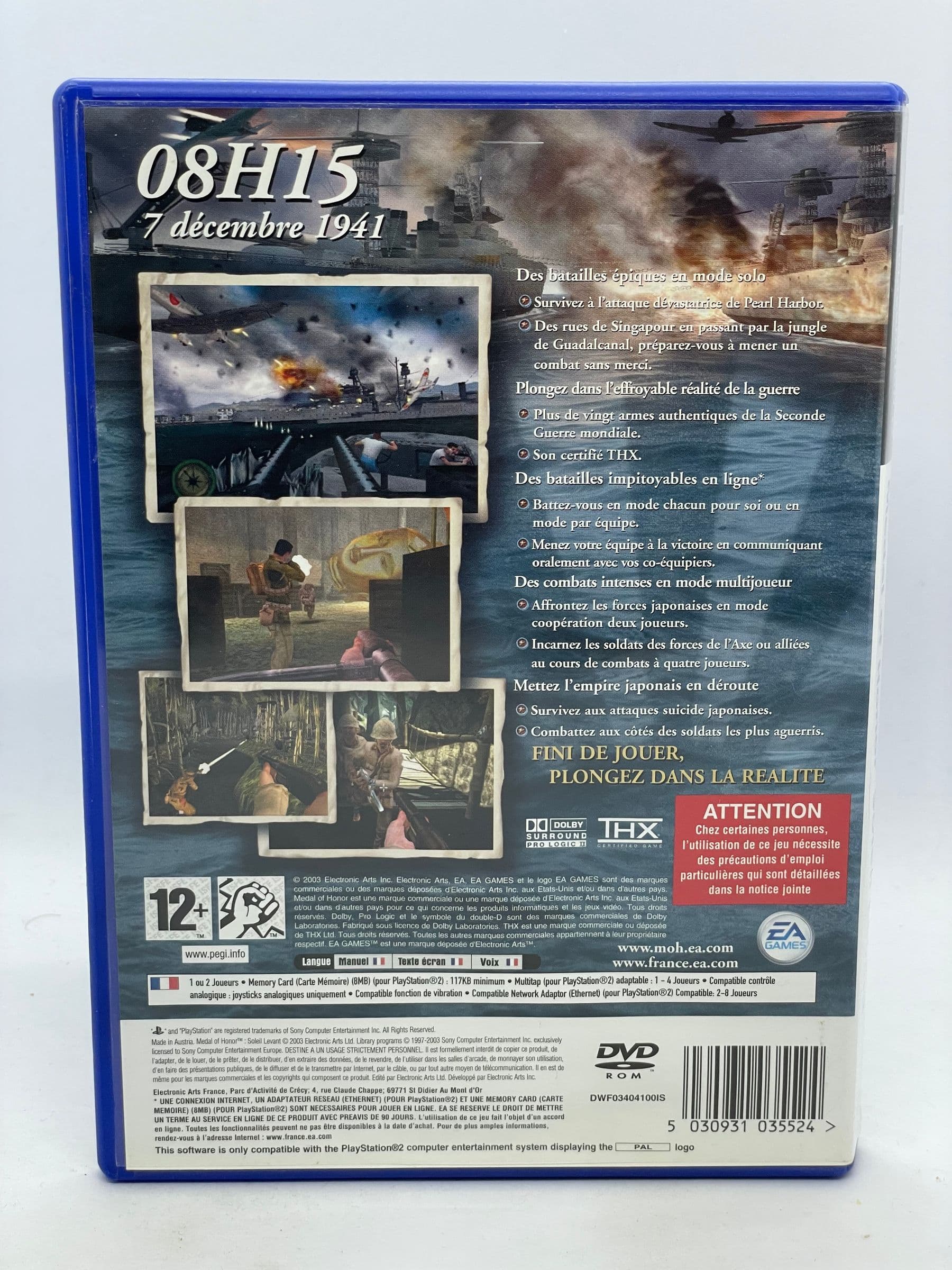 Medal of Honor Rising Sun PS2 (FR)