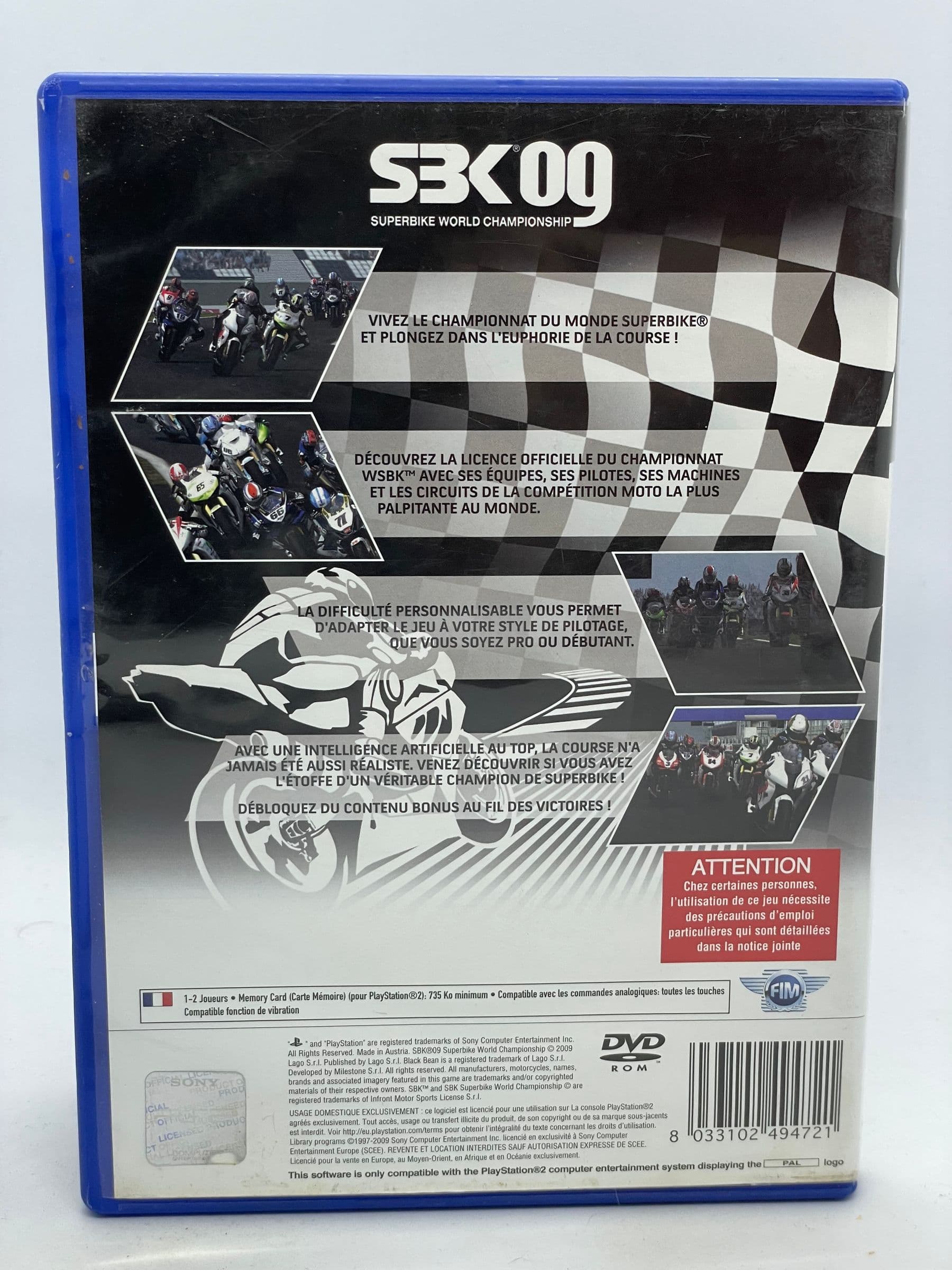SBK 09 Superbike World Championship PS2