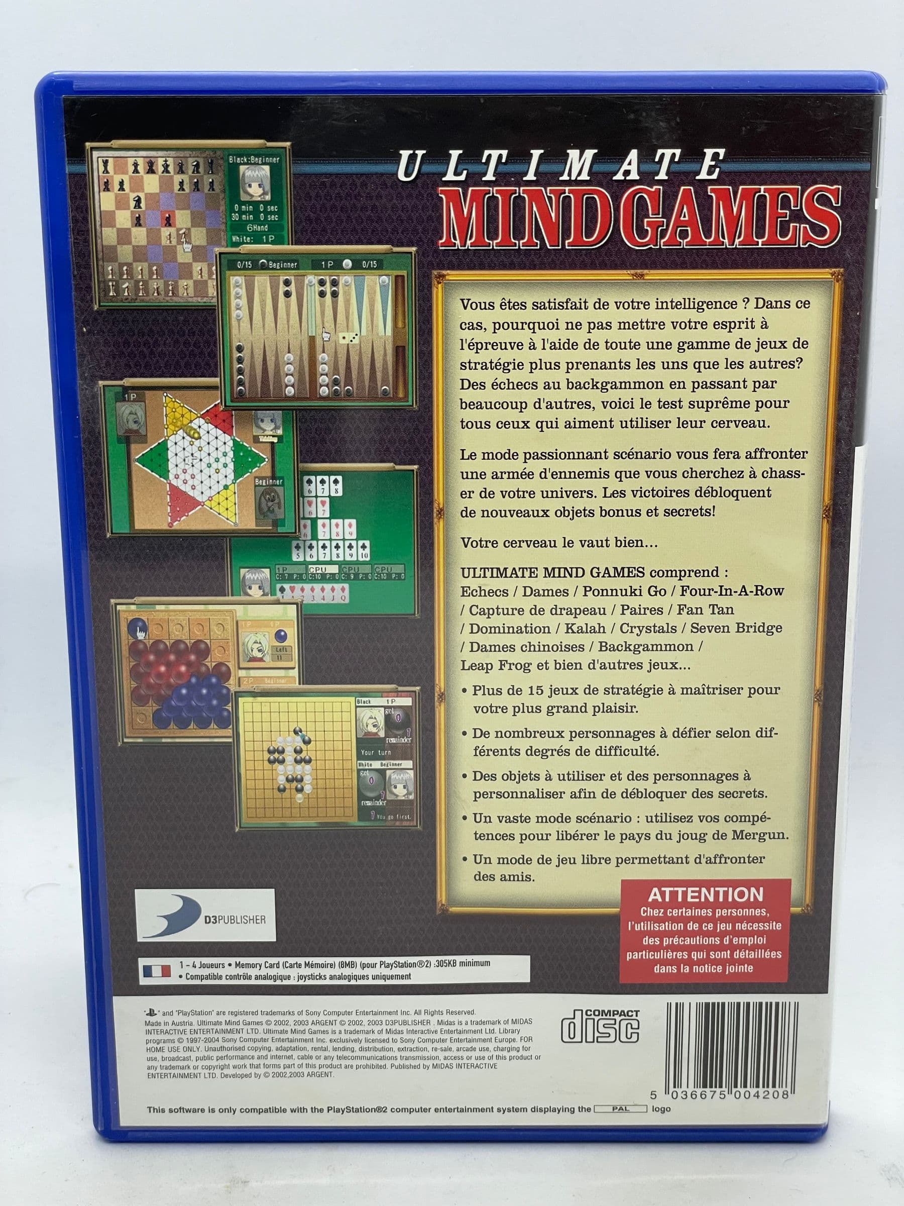 Ultimate Mind Games PS2