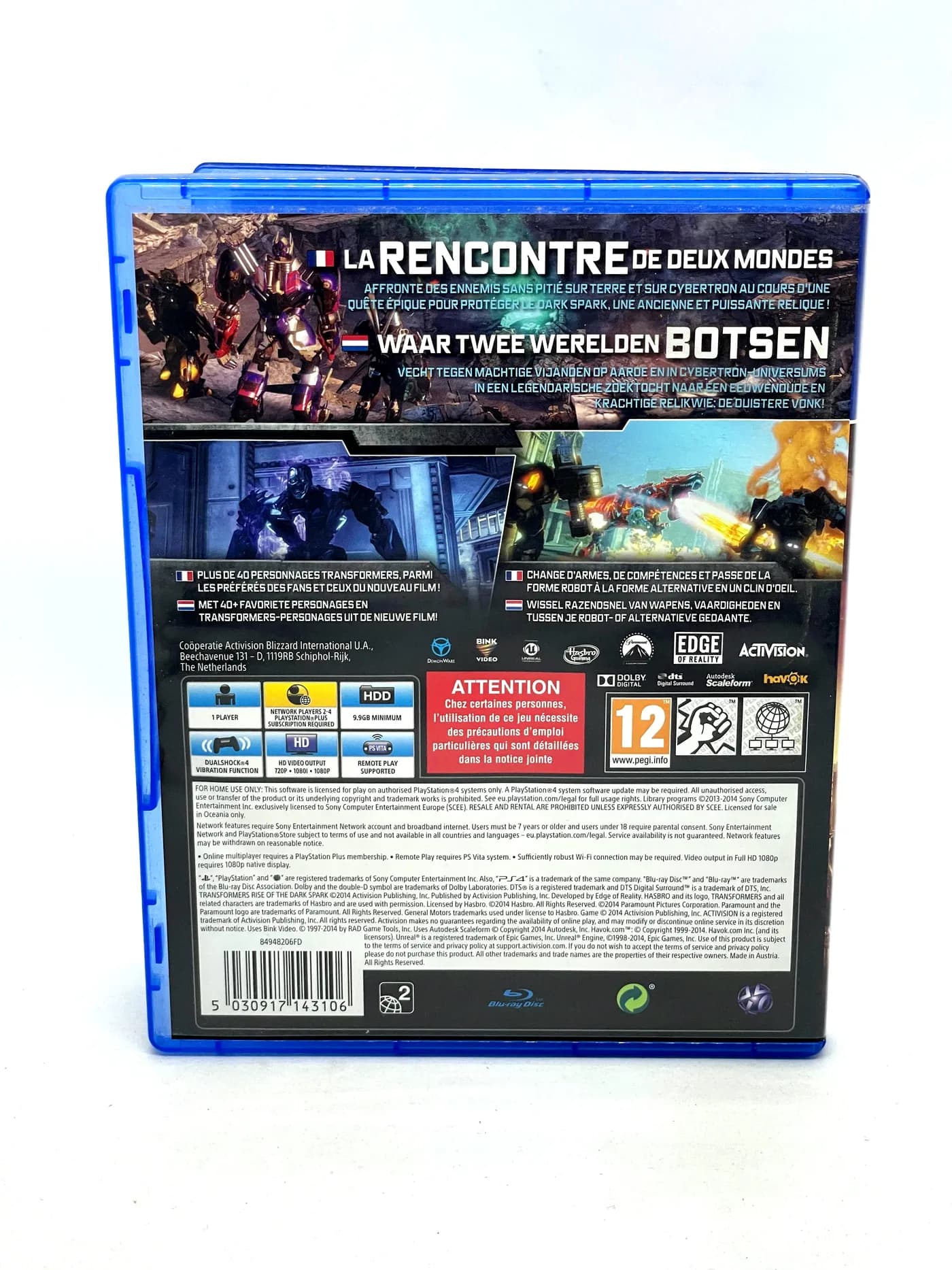 Transformers Rise of the Dark Spark PS4