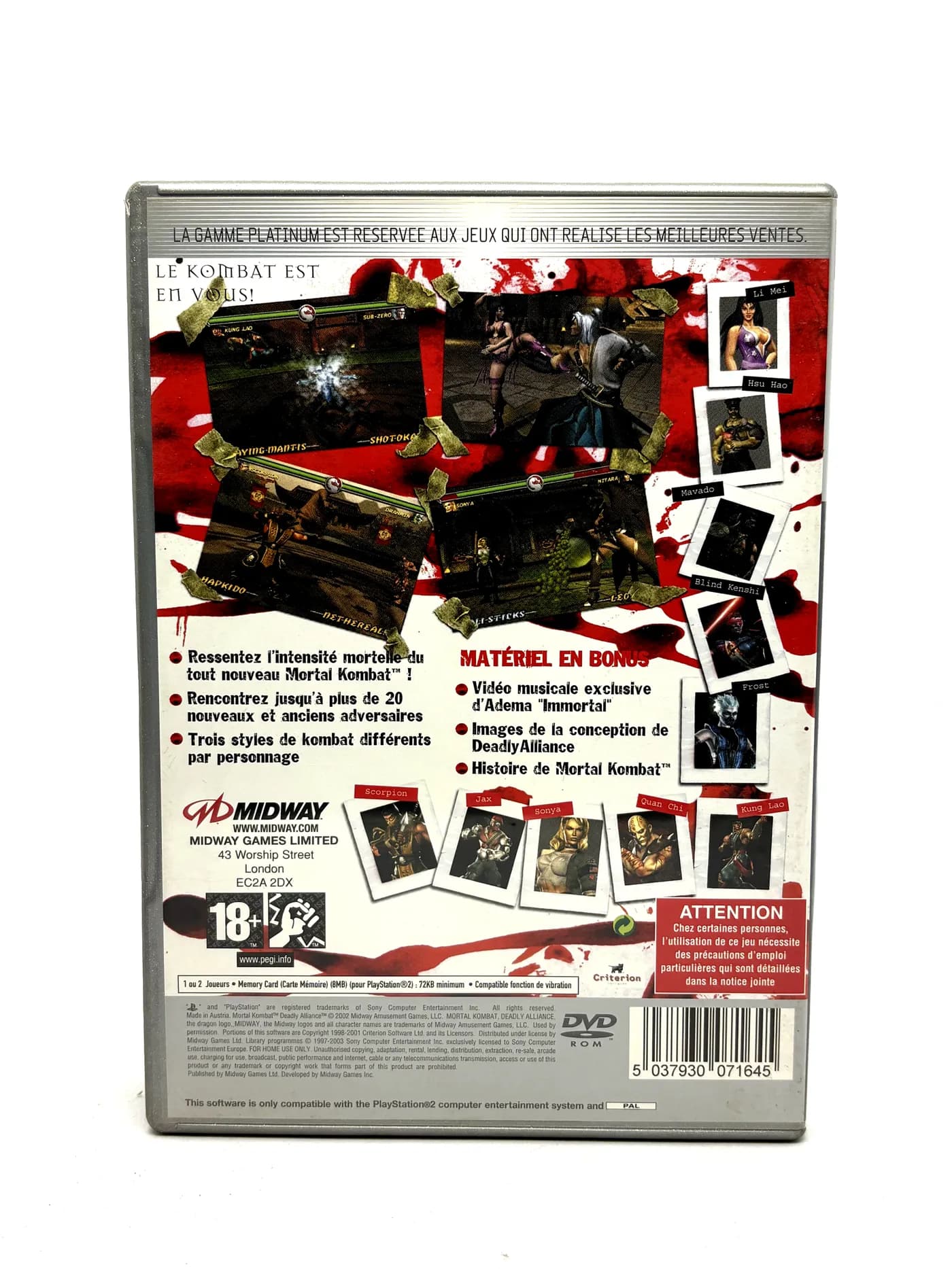 Mortal Kombat Deadly Alliance PS2