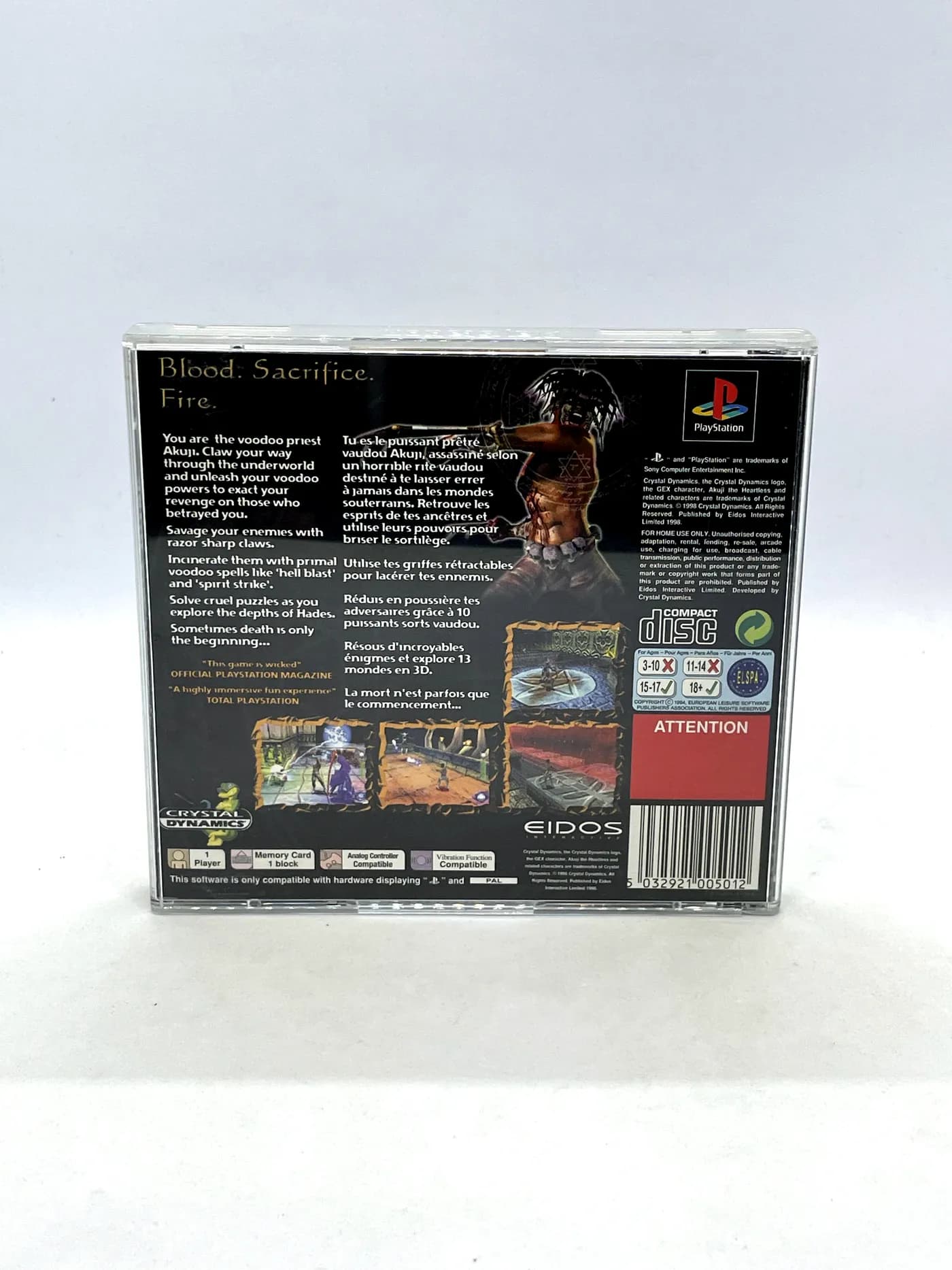 Akuji the Heartless PS1 PSX