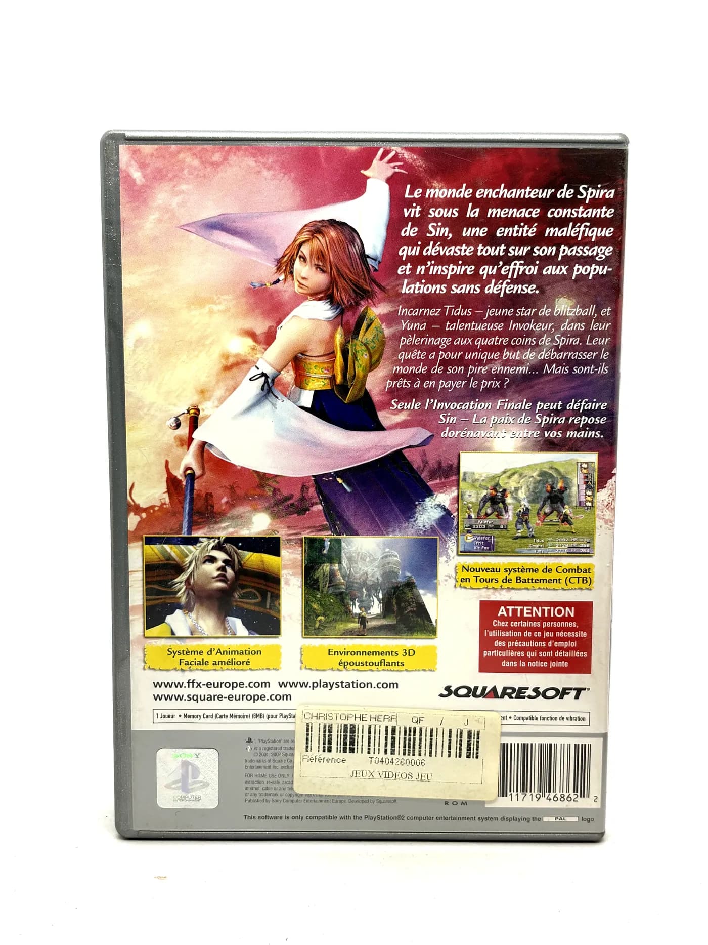 Final Fantasy X PS2 (FR)