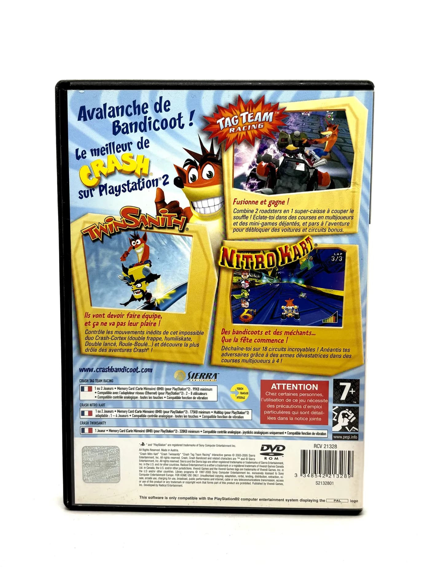 Crash Bandicoot Action Pack PS2