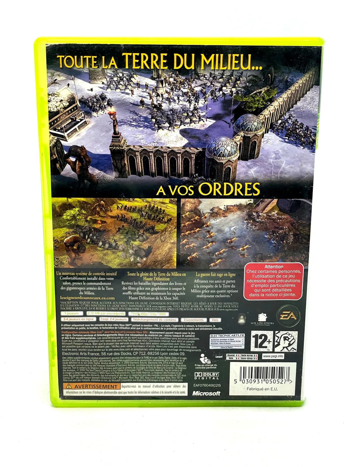 Lord of the Rings The Battle for Middle-Earth II Xbox 360