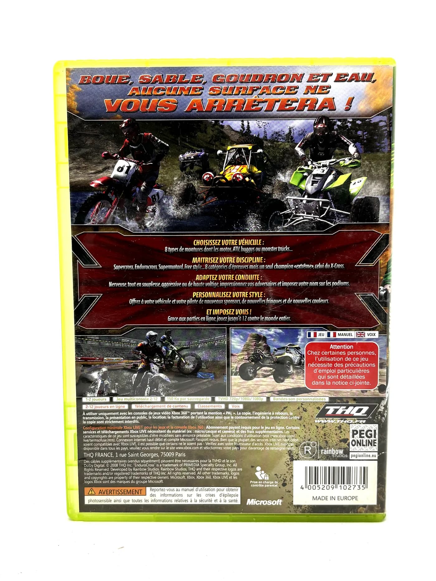 MX vs ATV Untamed Xbox 360 (FR)