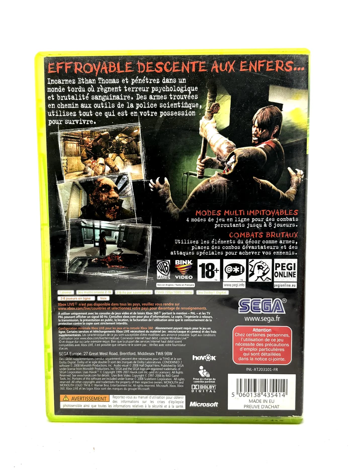 Condemned 2 Xbox 360