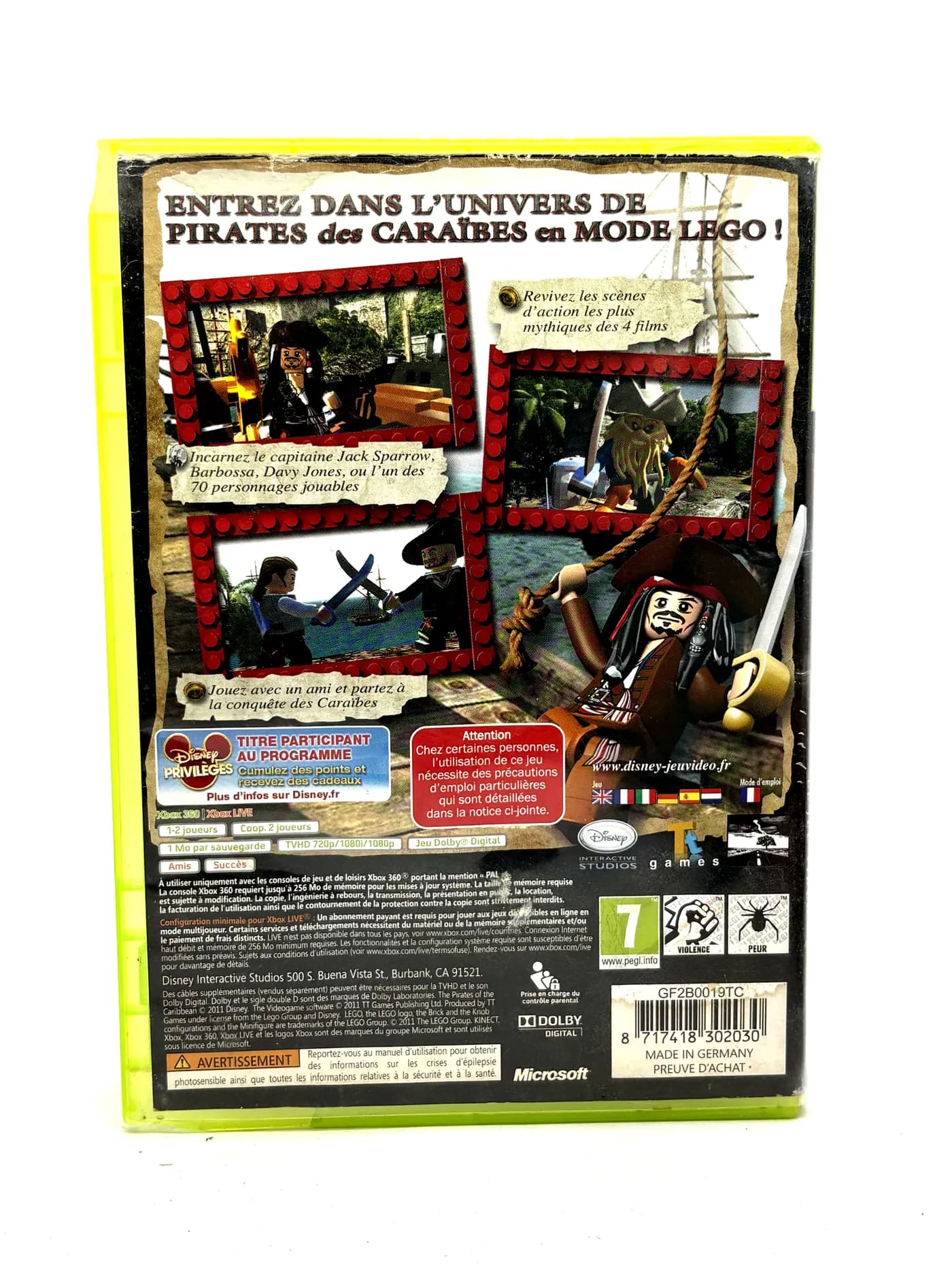 Lego Pirates of the Caribbean Xbox 360