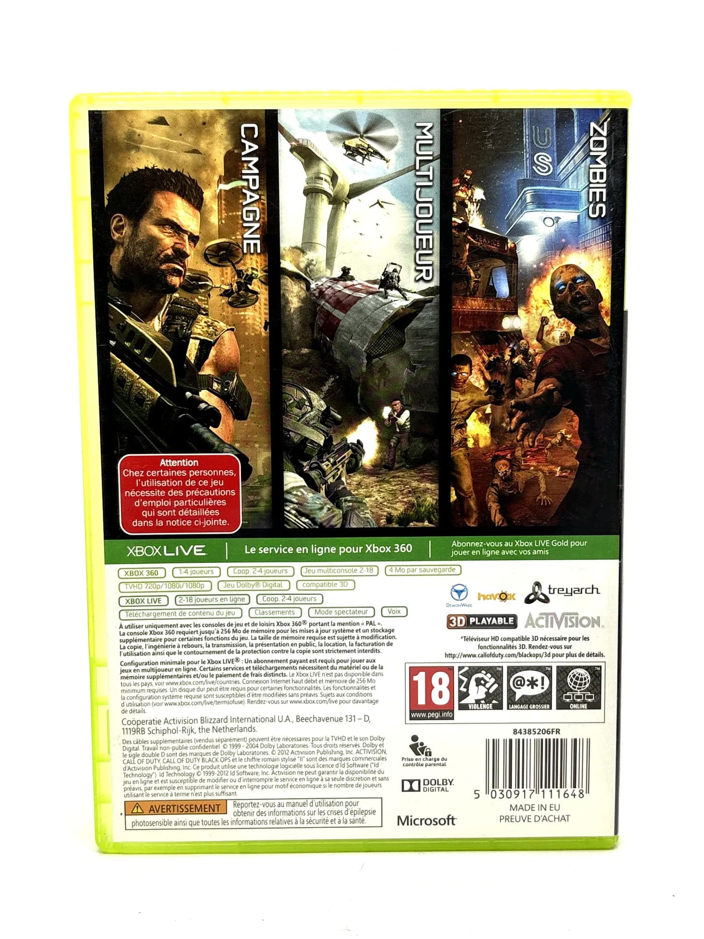 Call of Duty Black Ops II Xbox 360 (FR)