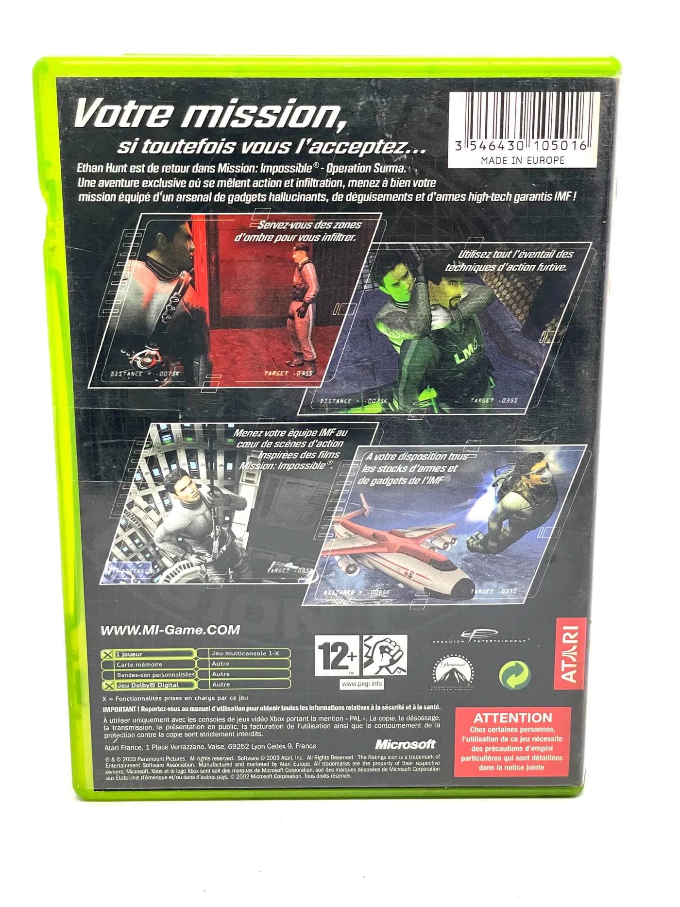 Mission Impossible Operation Surma XBOX