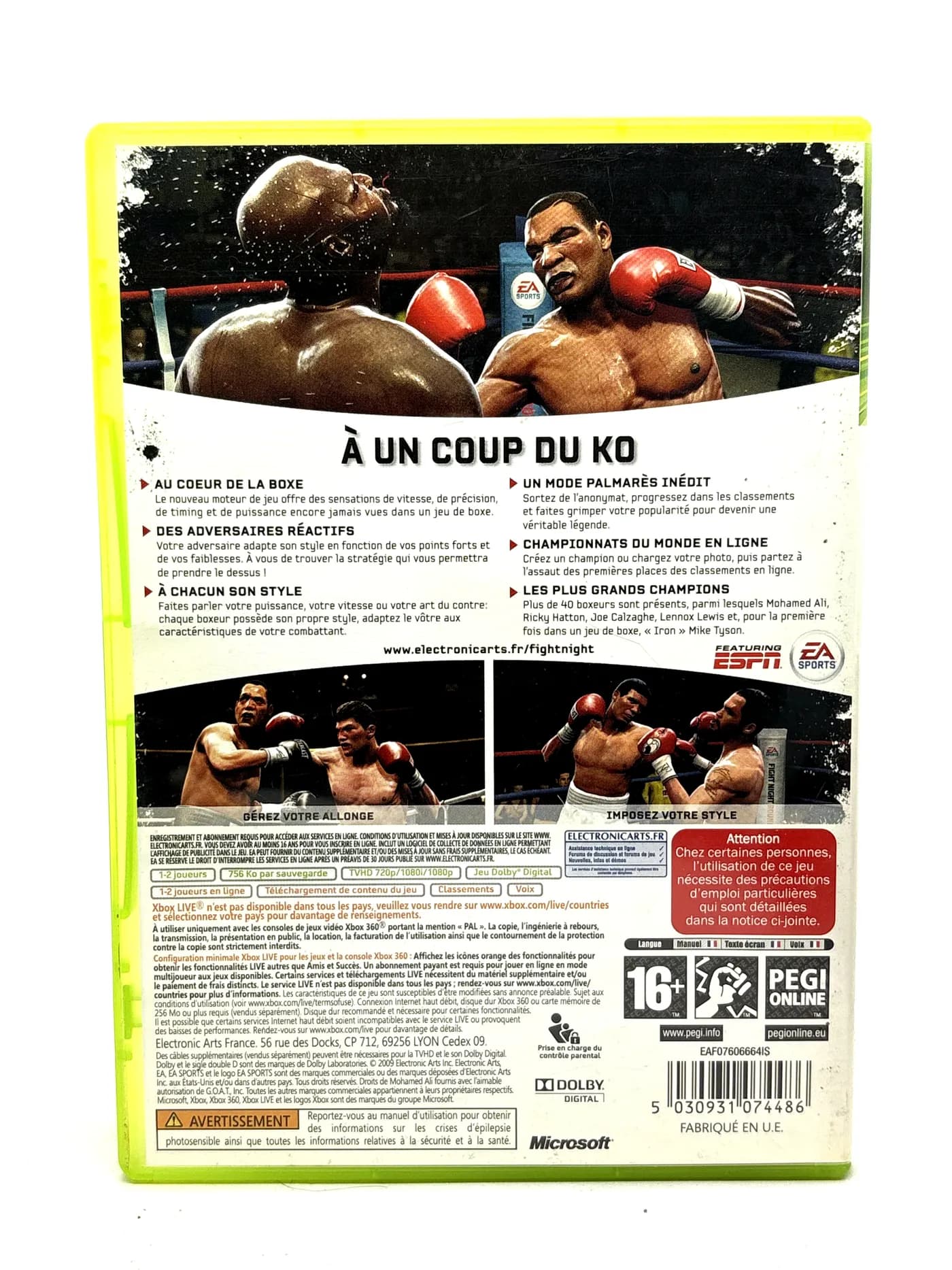 Fight Night Round 4 Xbox 360 (FR)