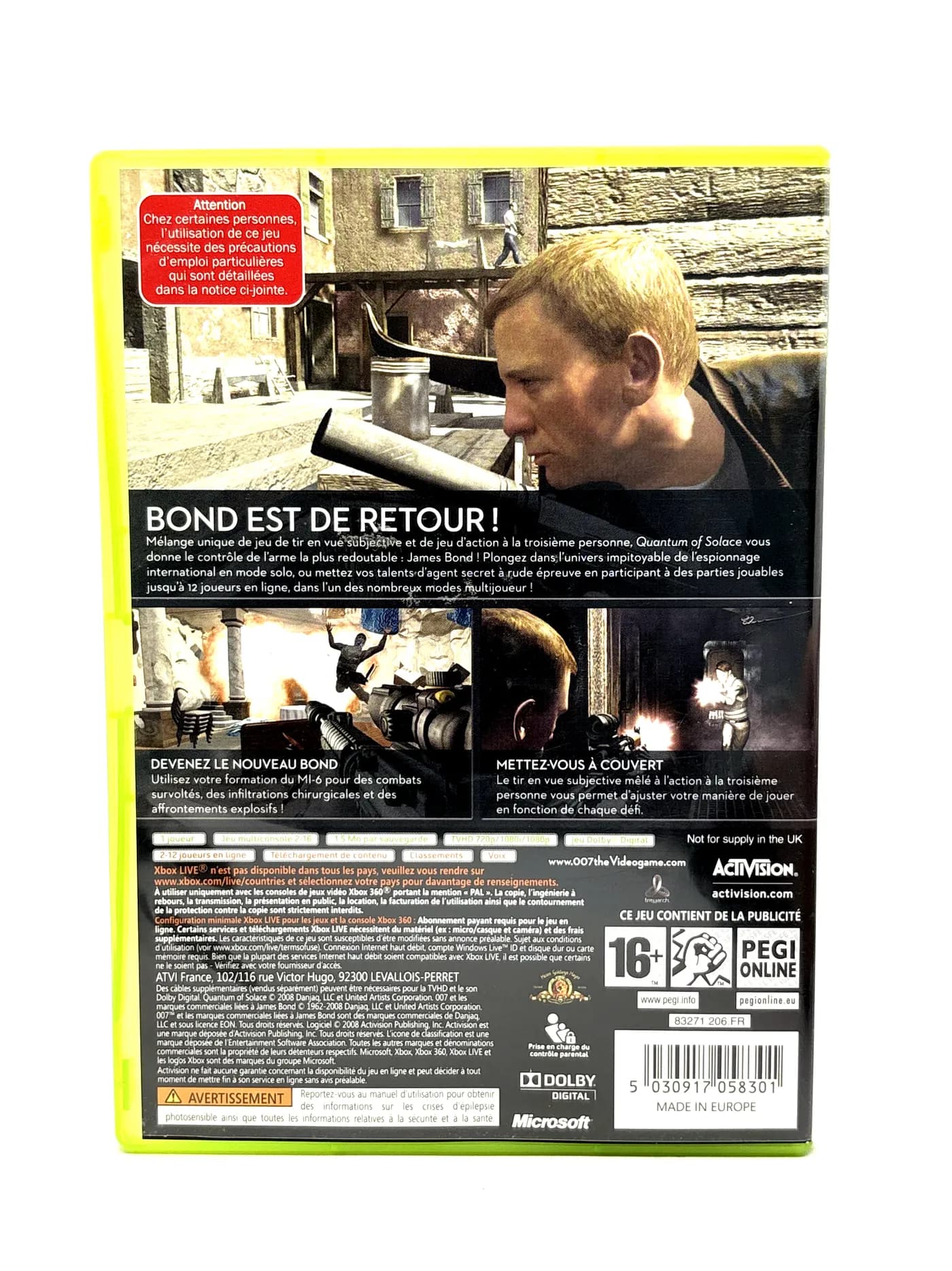 007 Quantum of Solace Xbox 360
