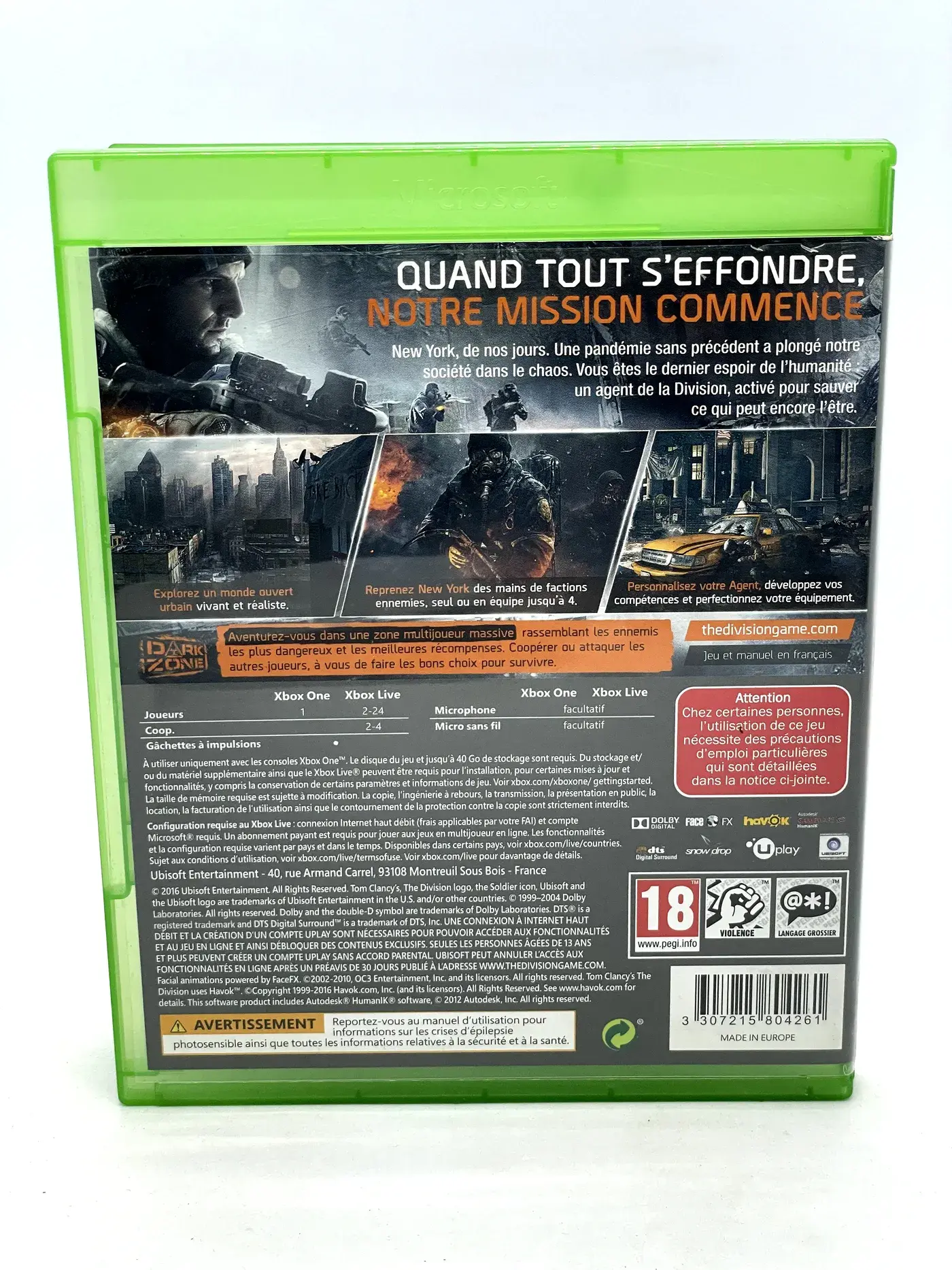 Tom Clancy's The Division Xbox One