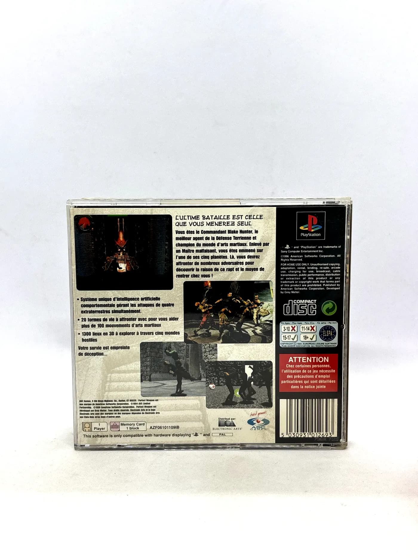 Perfect Weapon PS1 PSX (FR)