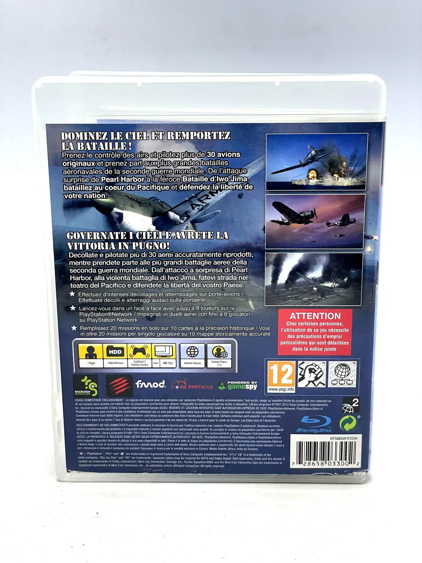 Damage Inc. Pacific Squadron WWII WW2 PS3