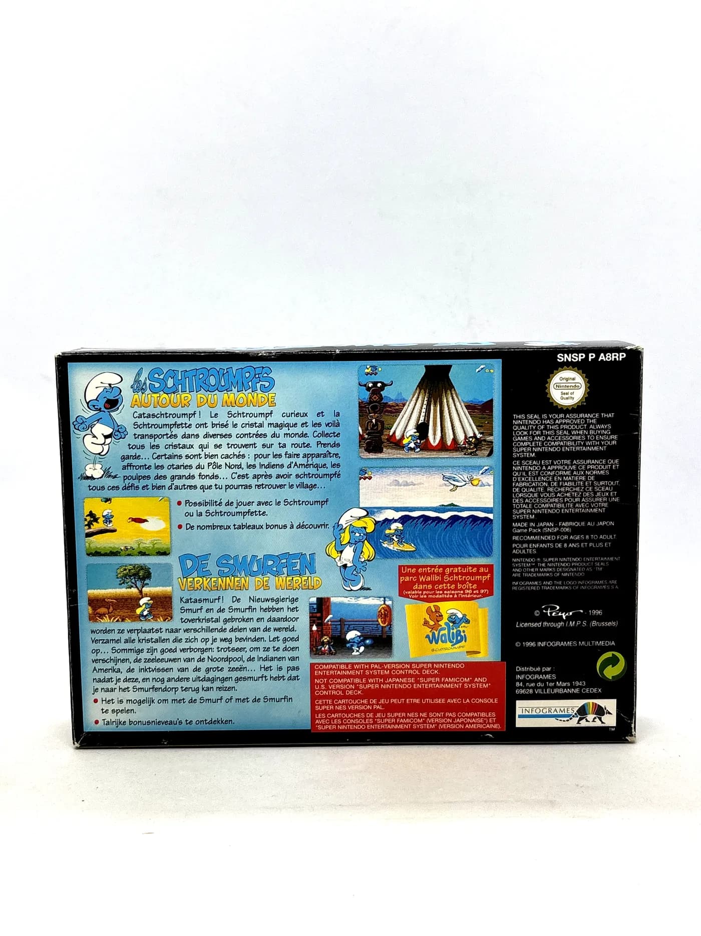 The Smurfs Travel the World SNES
