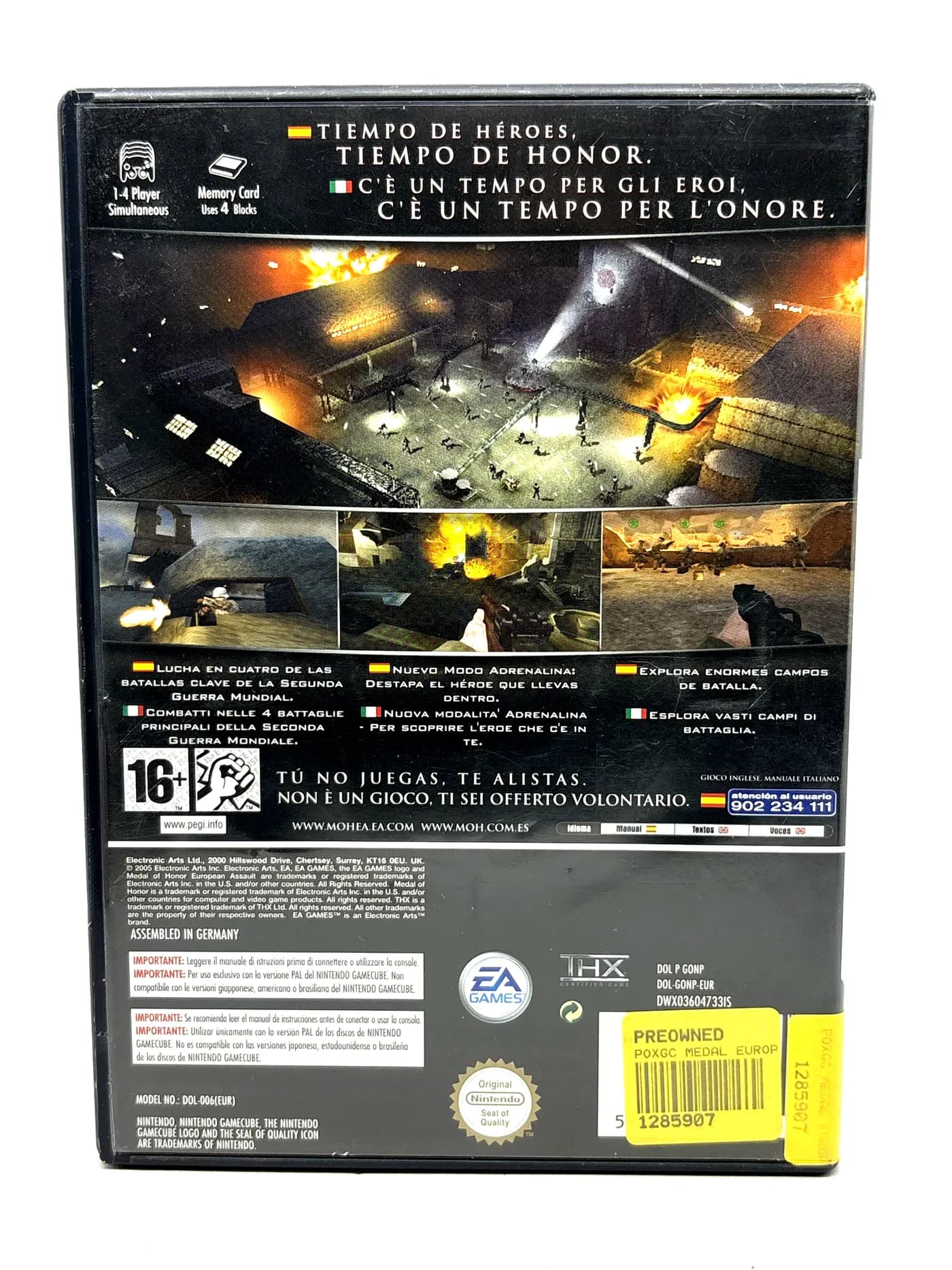 Medal of Honor European Assault Nintendo GameCube