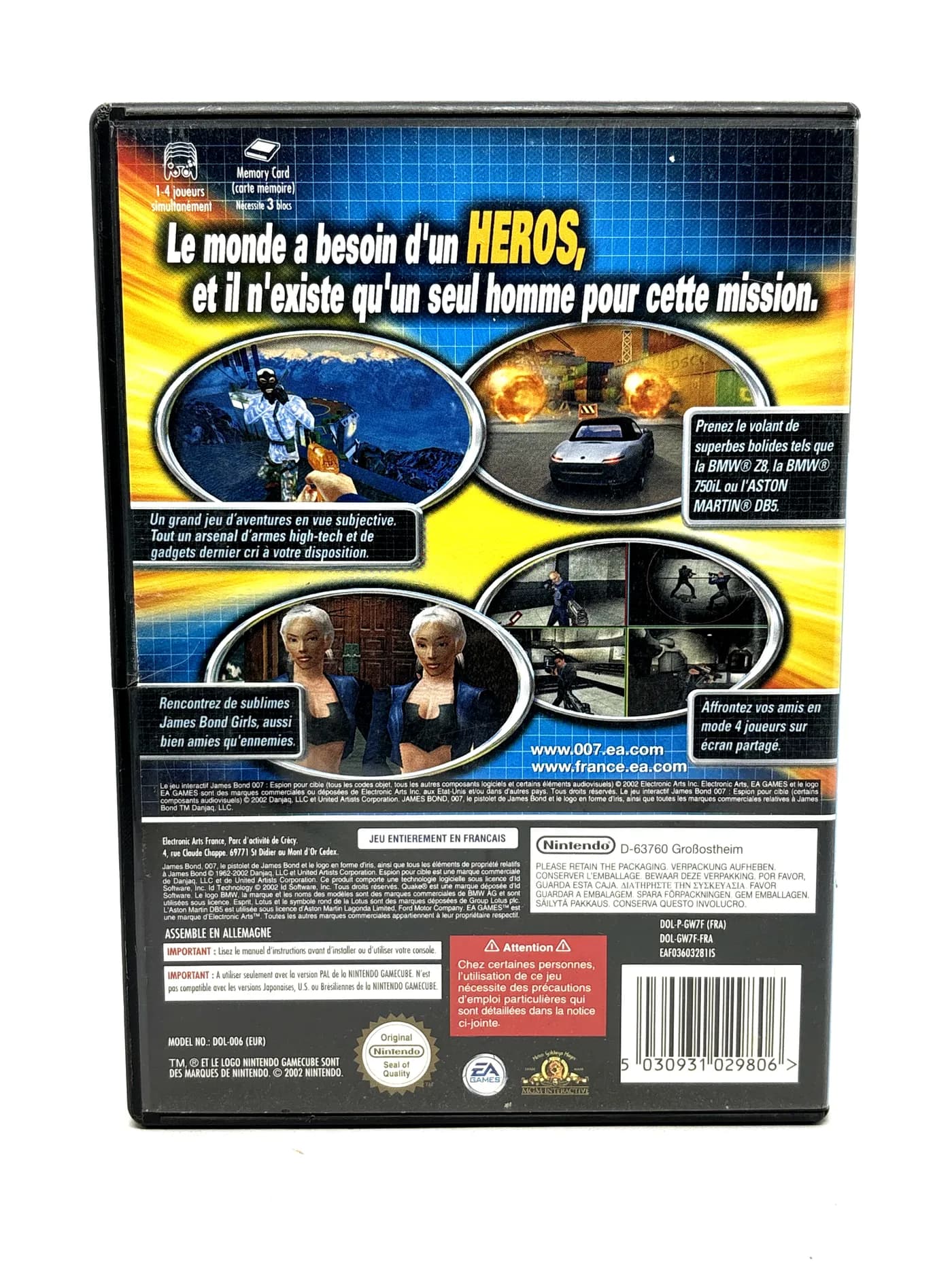 007 Agent Under Fire Nintendo GameCube (FR)