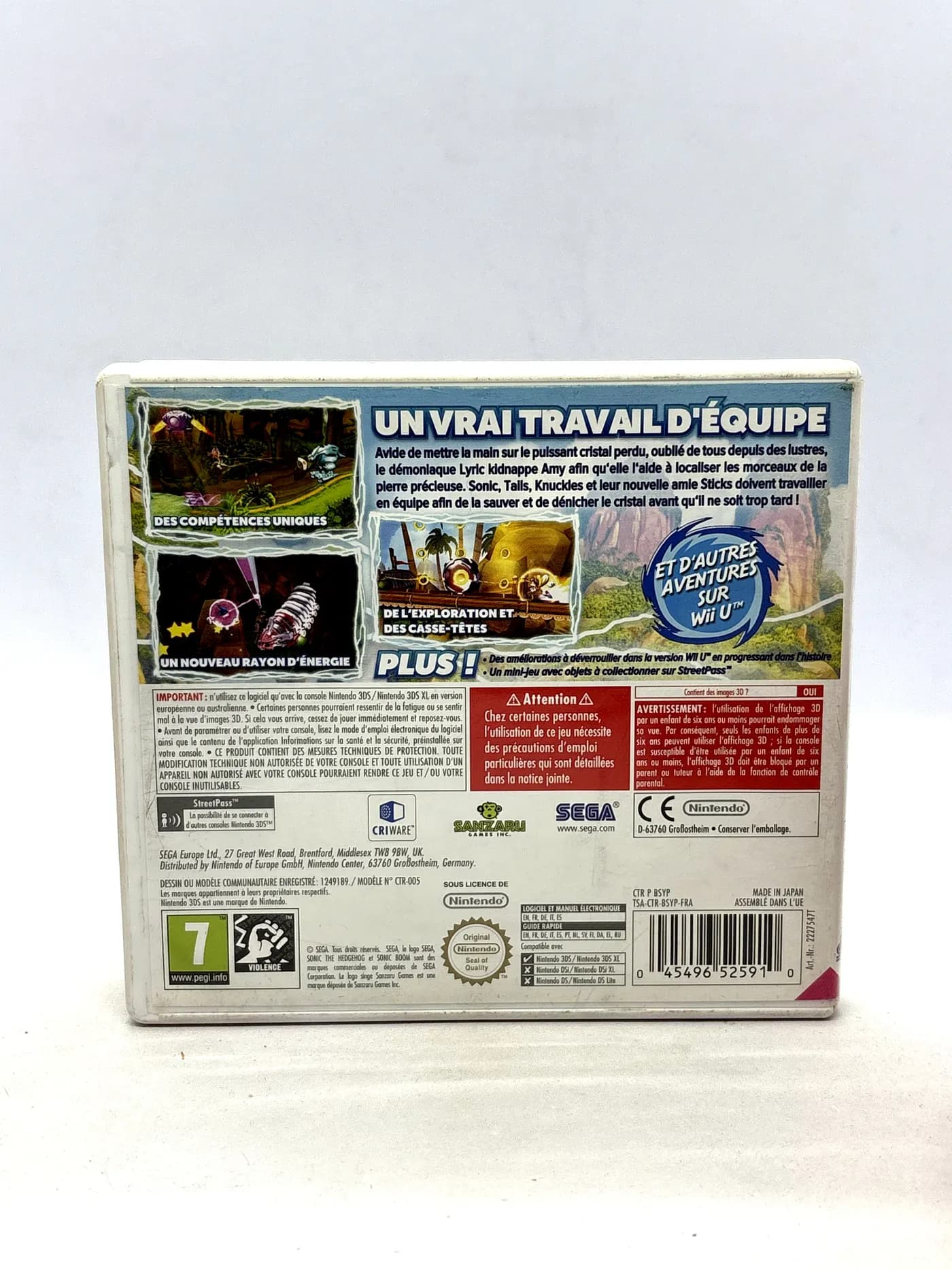Sonic Boom Shattered Crystal Nintendo 3DS