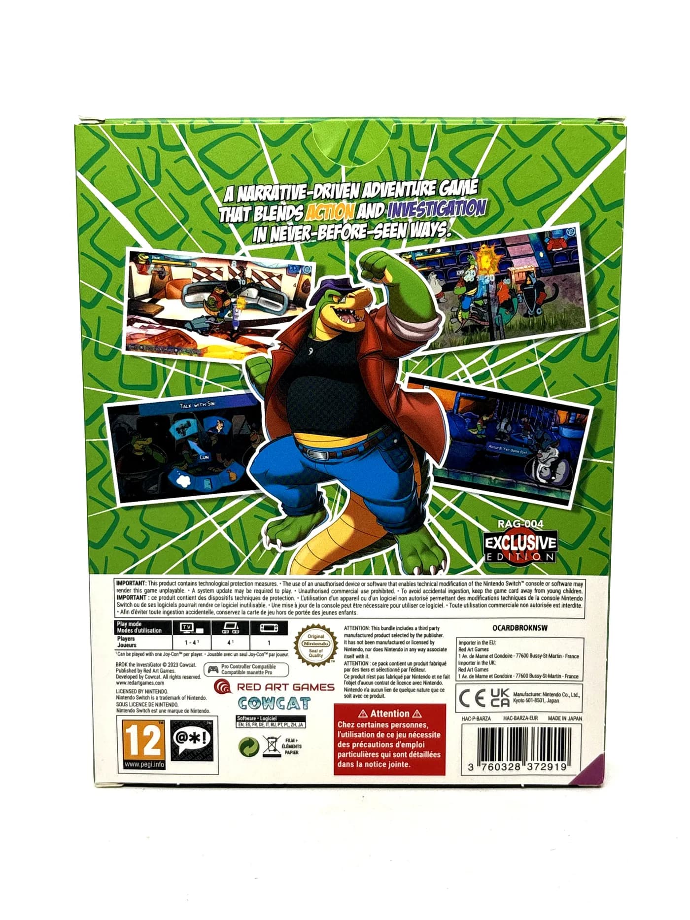 Brok the InvestiGator Limited Edition Nintendo Switch