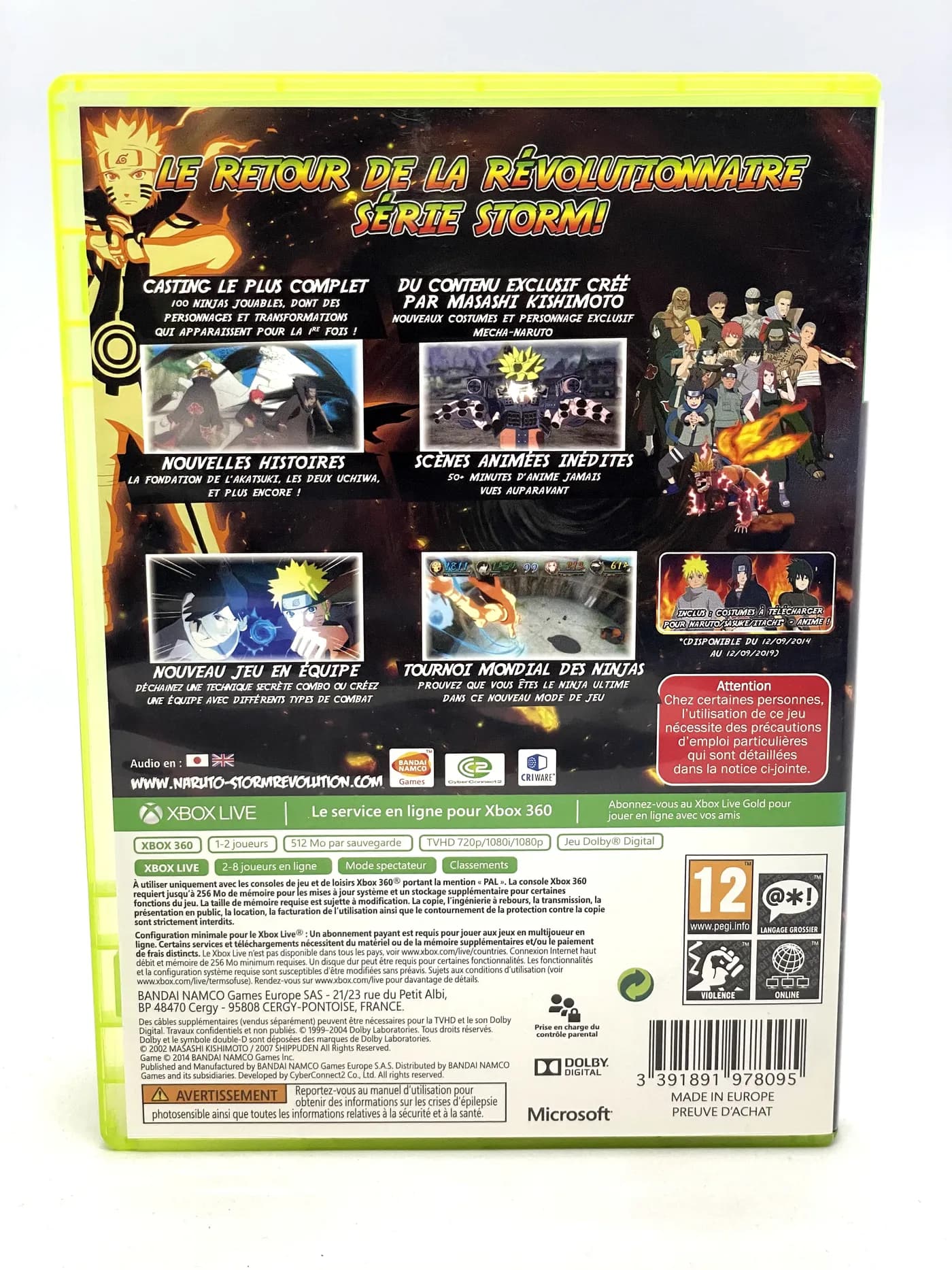 Naruto Shippuden Ultimate Ninja Storm Revolution Xbox 360